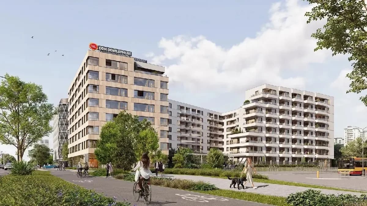 Nowe budynki przy stacji metra Wilanowska – wizualizacja inwestycji z naszej oferty