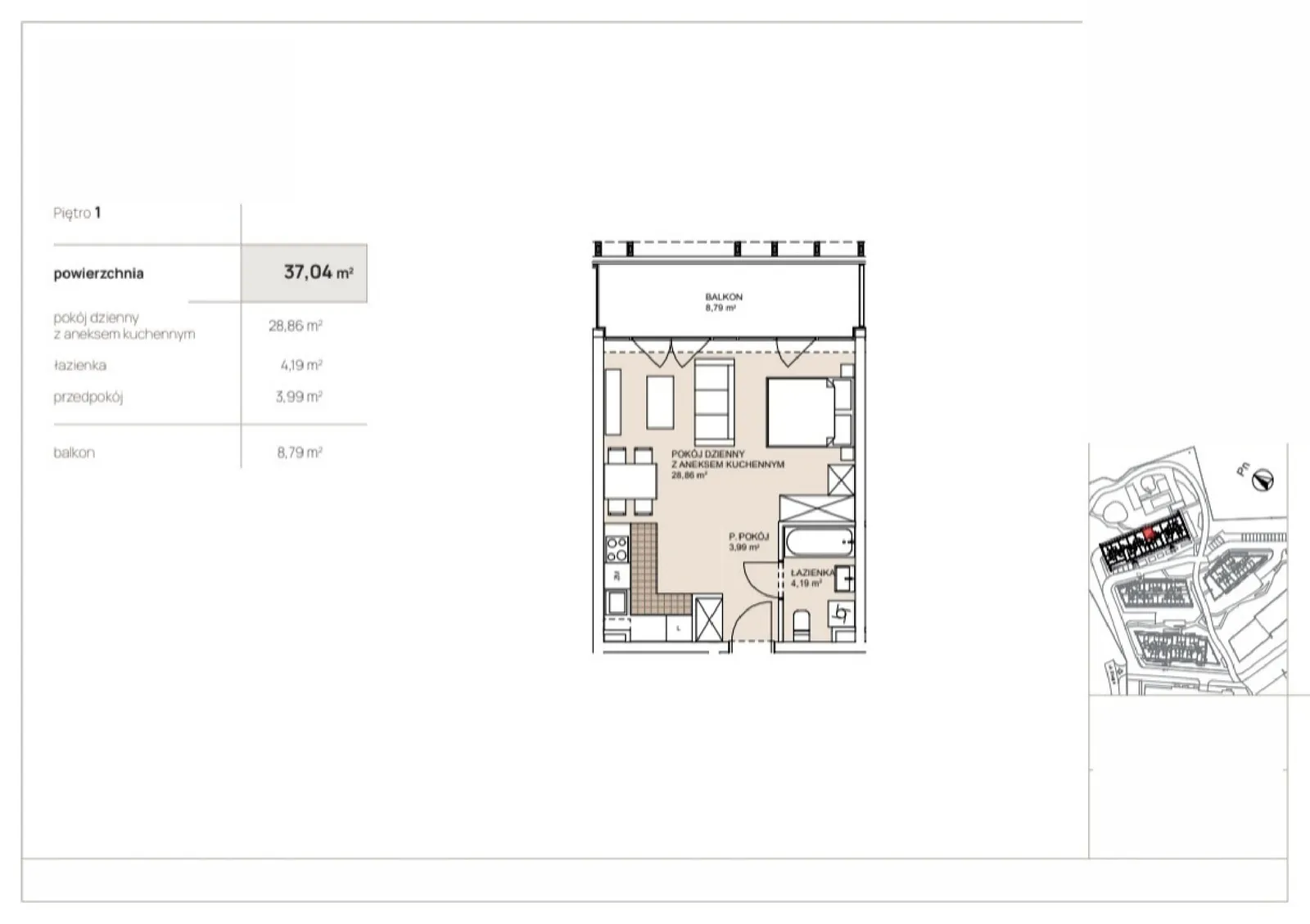 Floor plan: Apartment no. G2-1-2