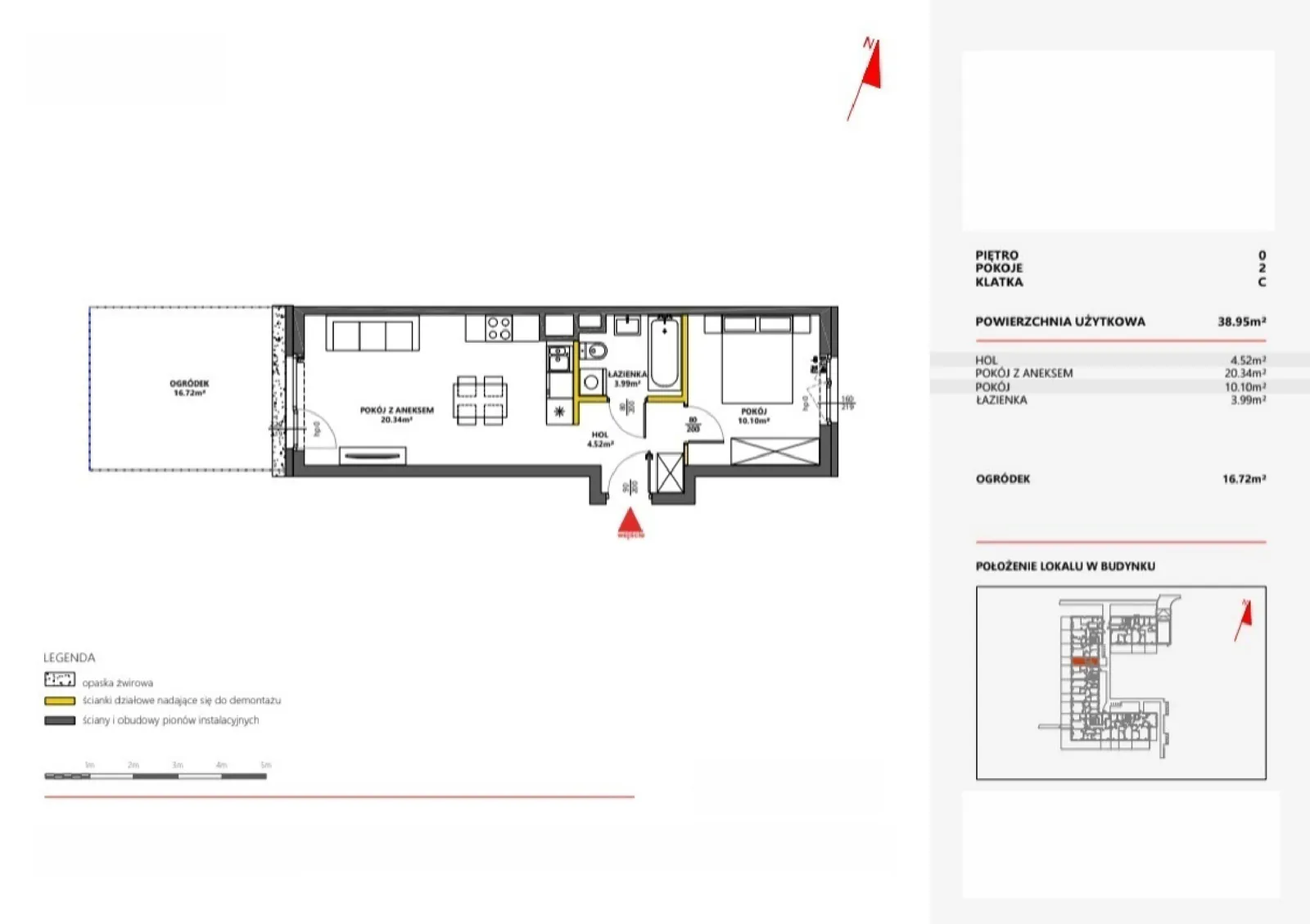 Floor plan: Apartment no. 54