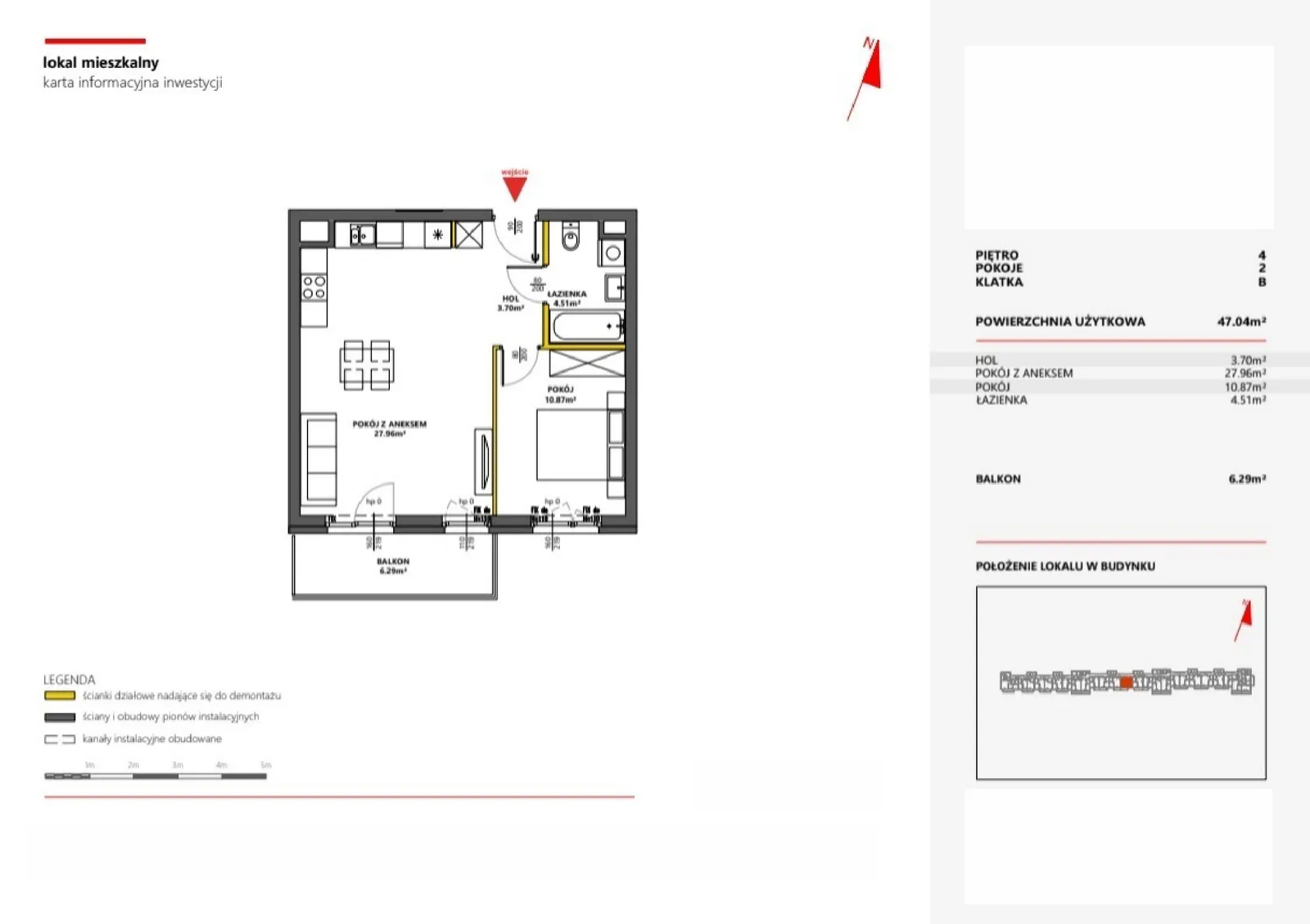 Floor plan: Apartment no. 68