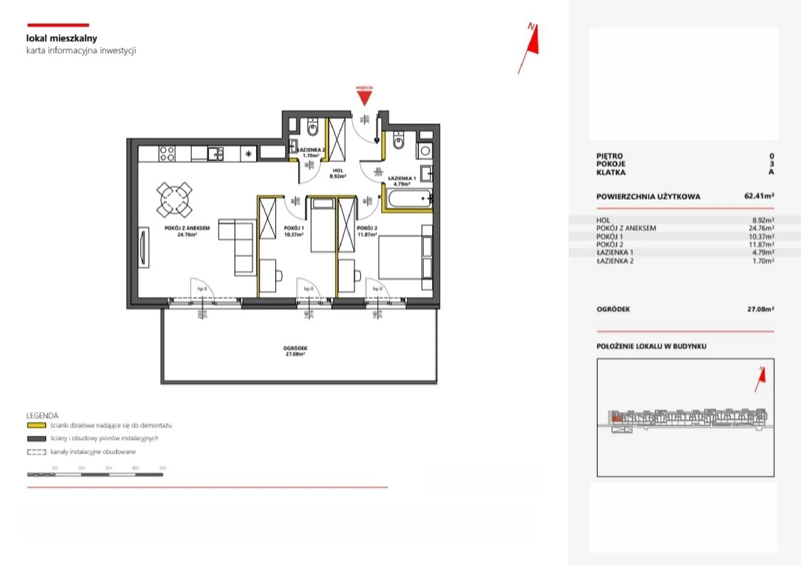 Floor plan: Apartment no. 1
