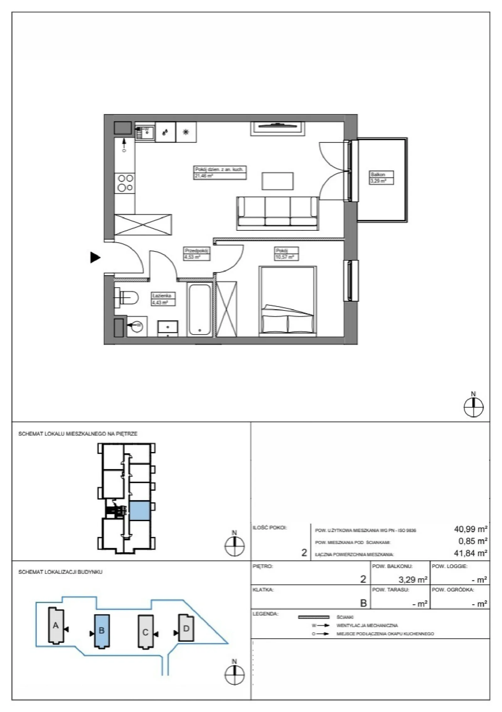 Планування: Квартира № KR8/B/2/6