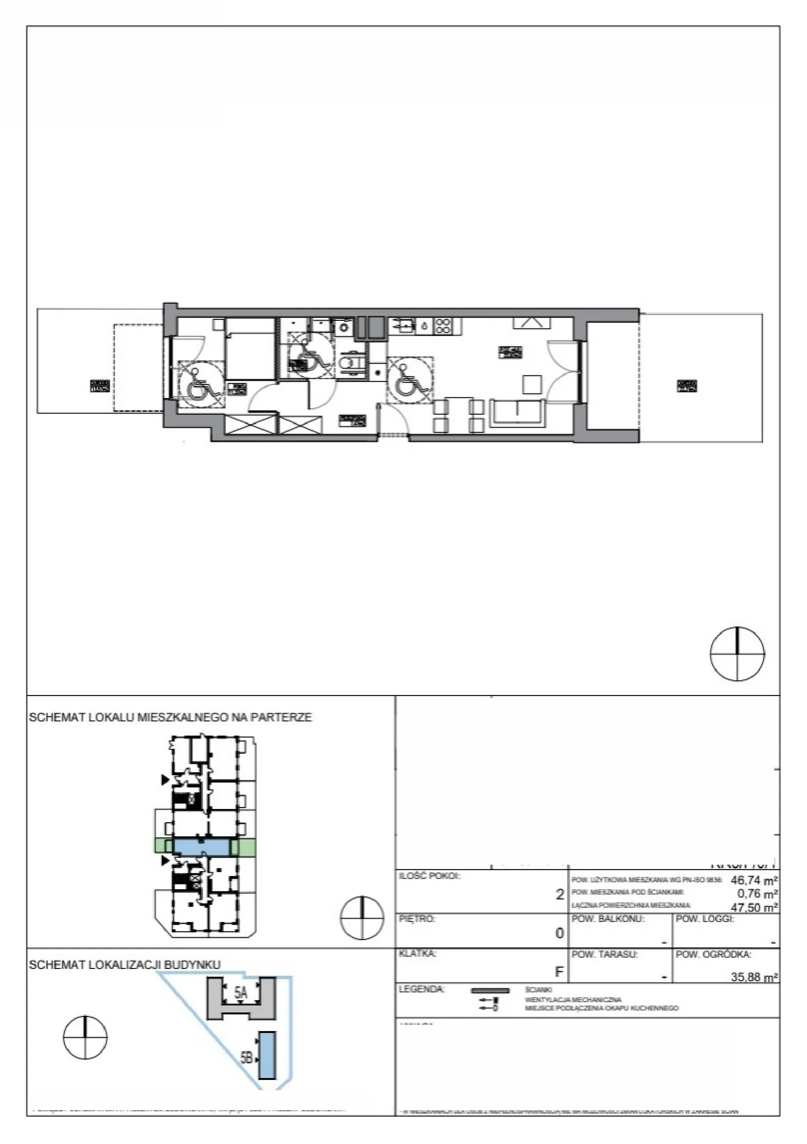 Floor plan: Apartment no. KR5/F/0/1