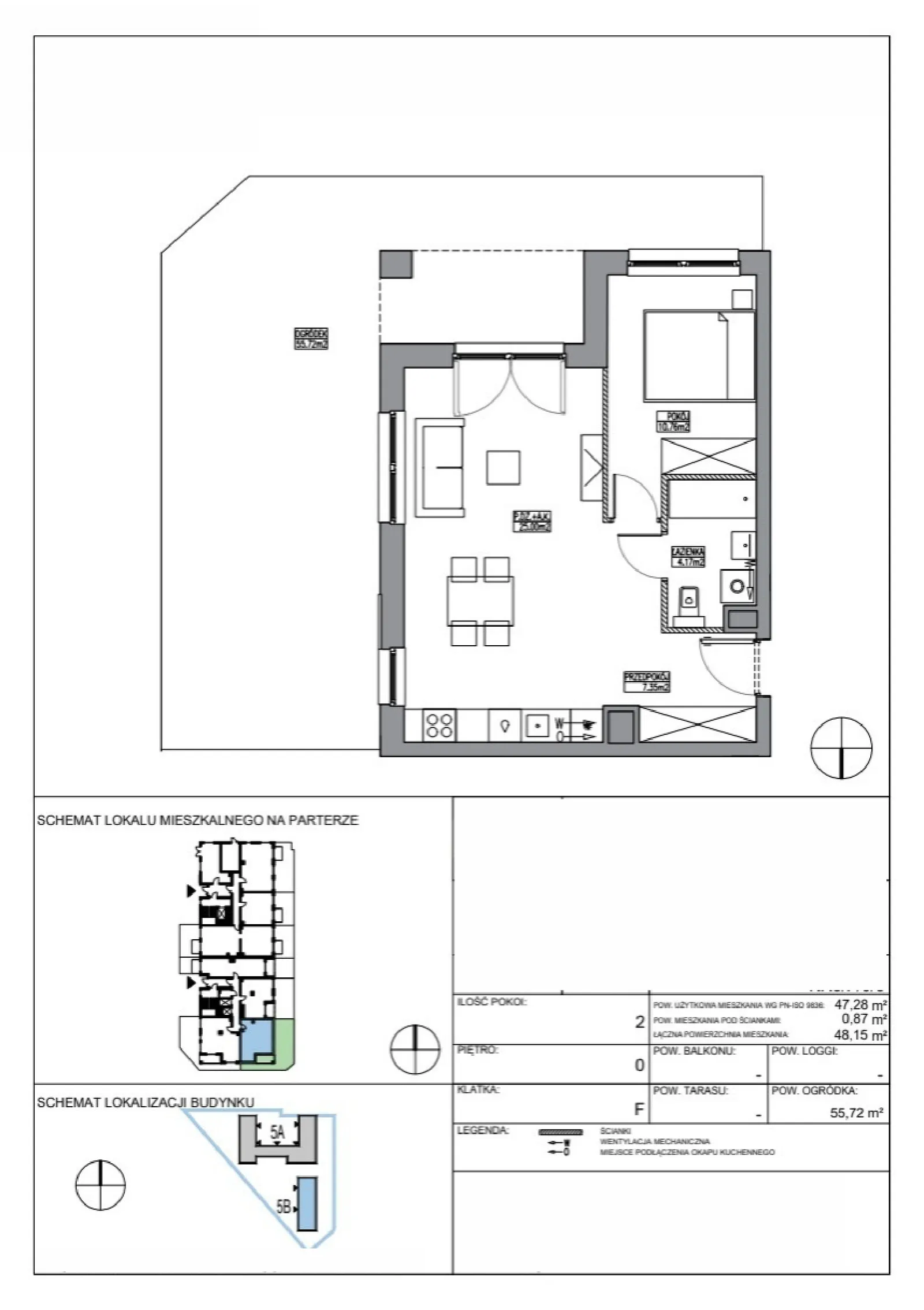 Floor plan: Apartment no. KR5/F/0/3