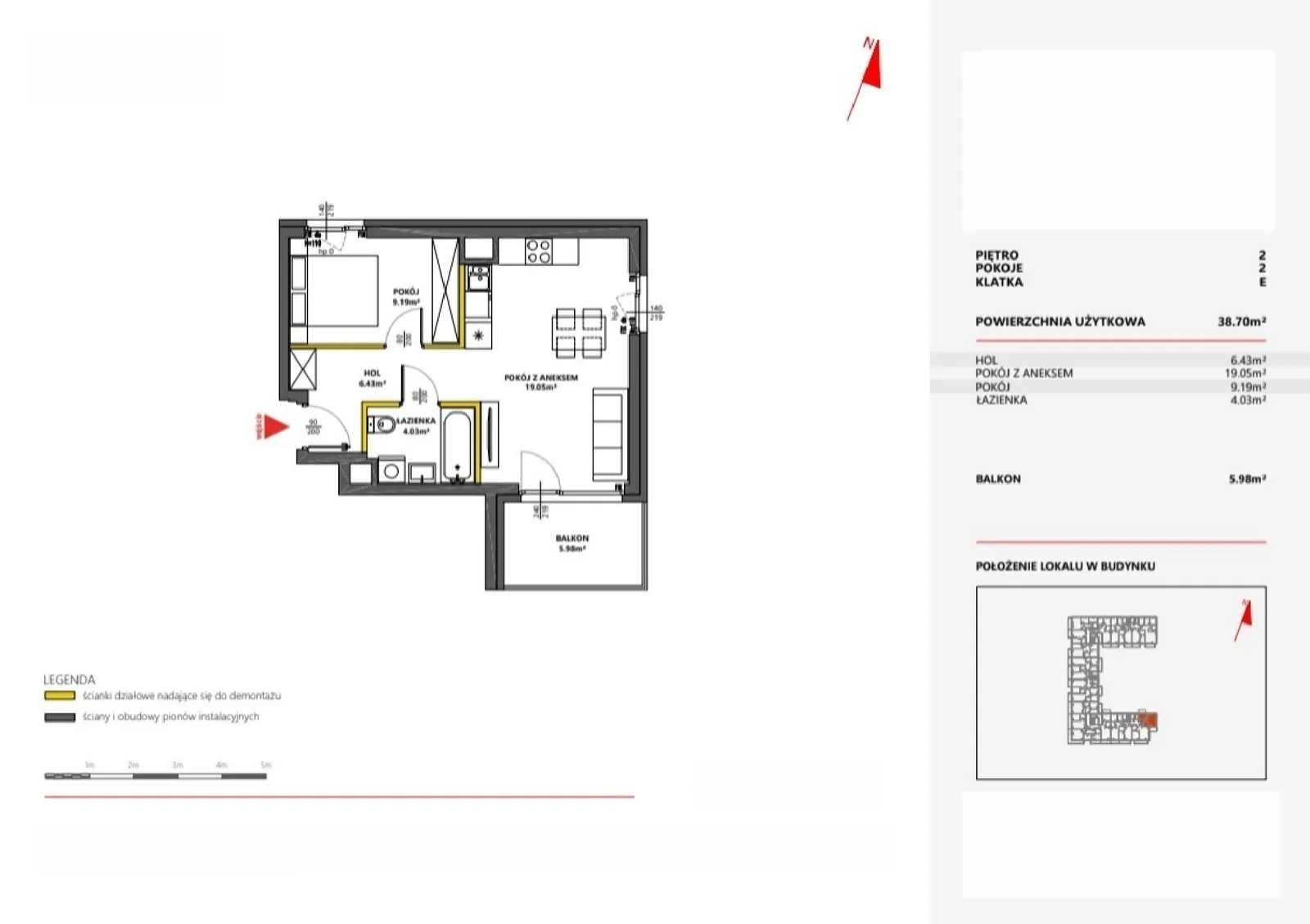 Floor plan: Apartment no. 111