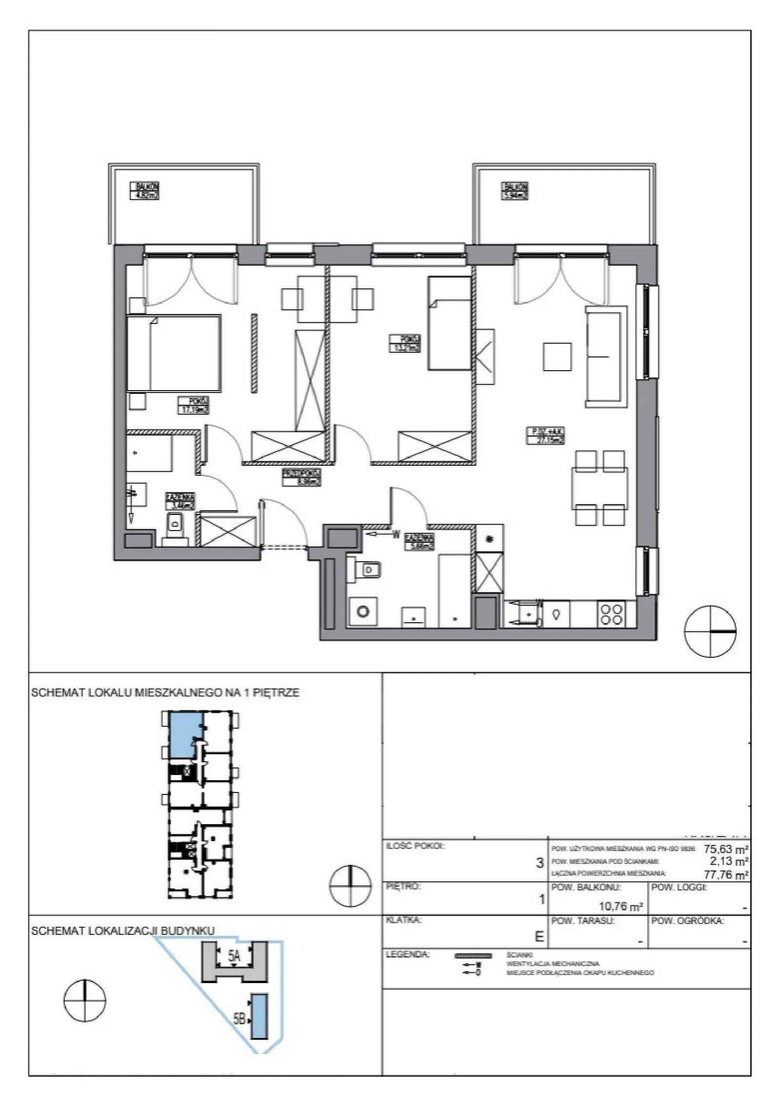 Планування: Квартира № KR5/E/1/1