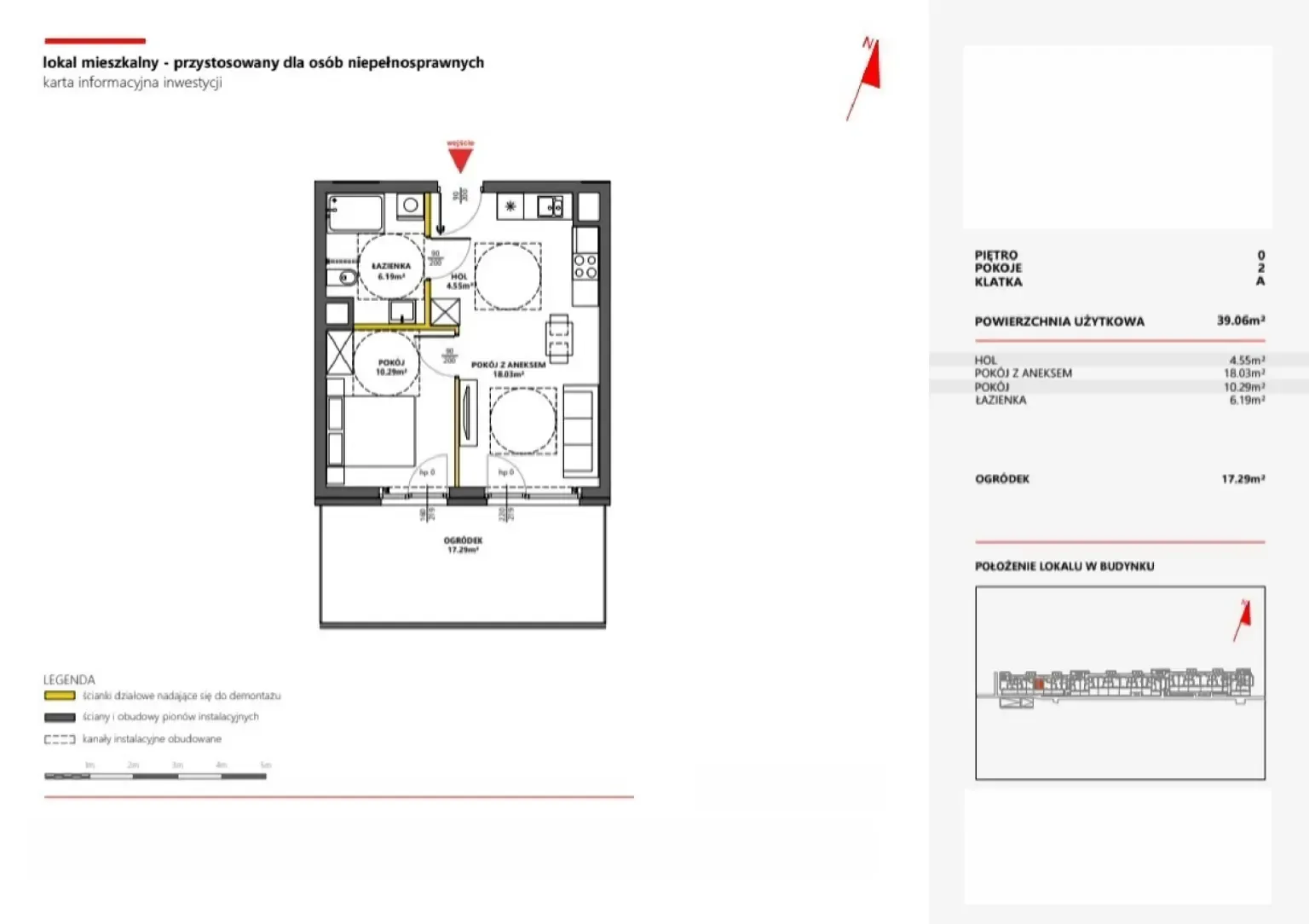 Floor plan: Apartment no. 4