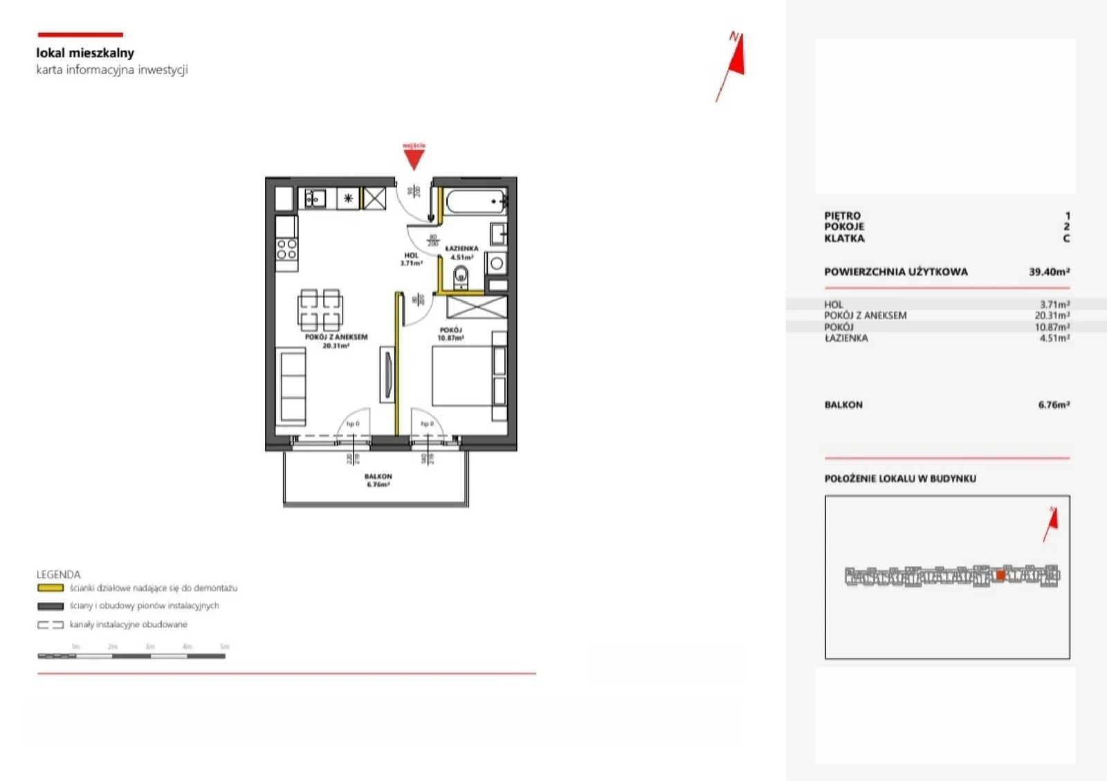 Floor plan: Apartment no. 95