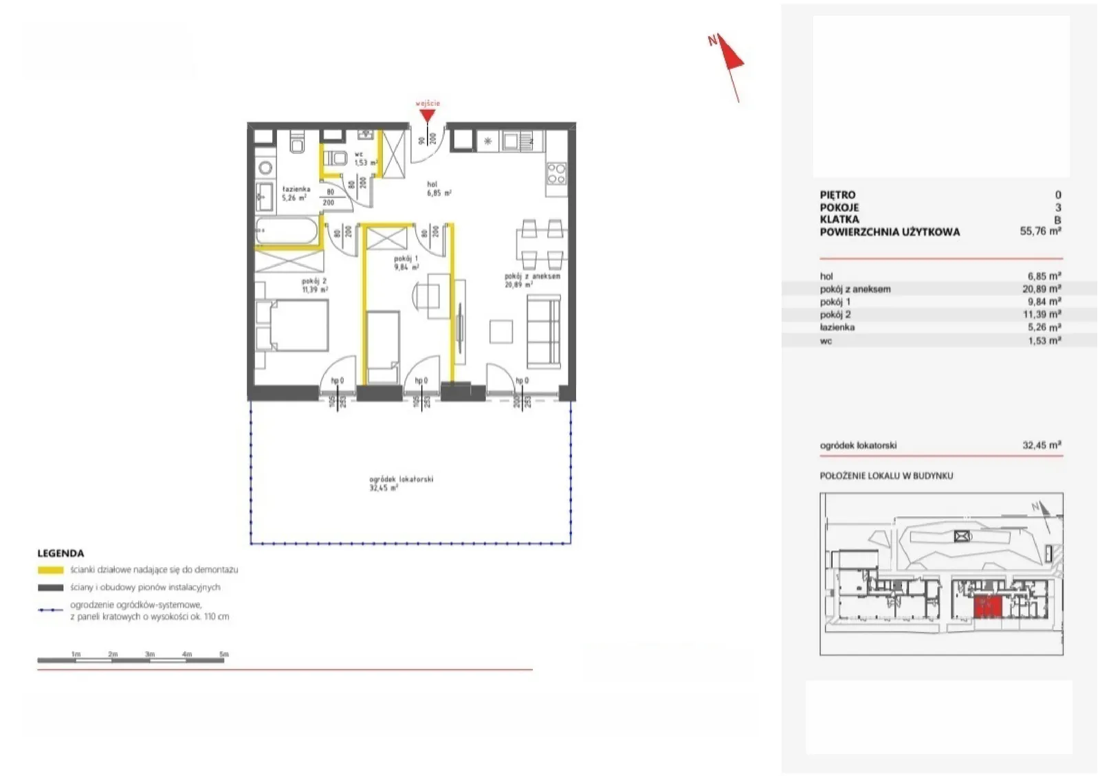 Floor plan: Apartment no. 42