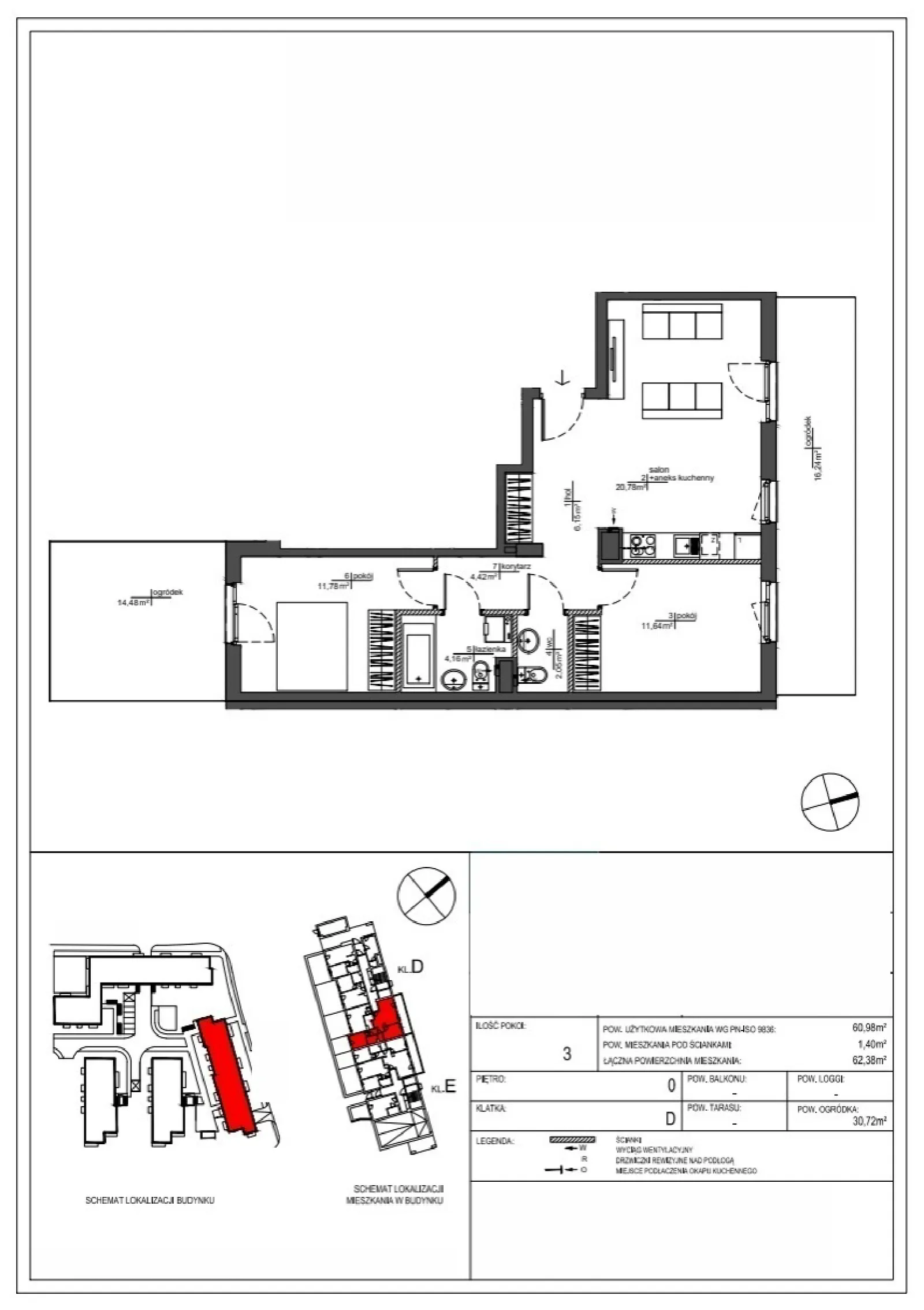 Floor plan: Apartment no. RM/2A/D/0/1