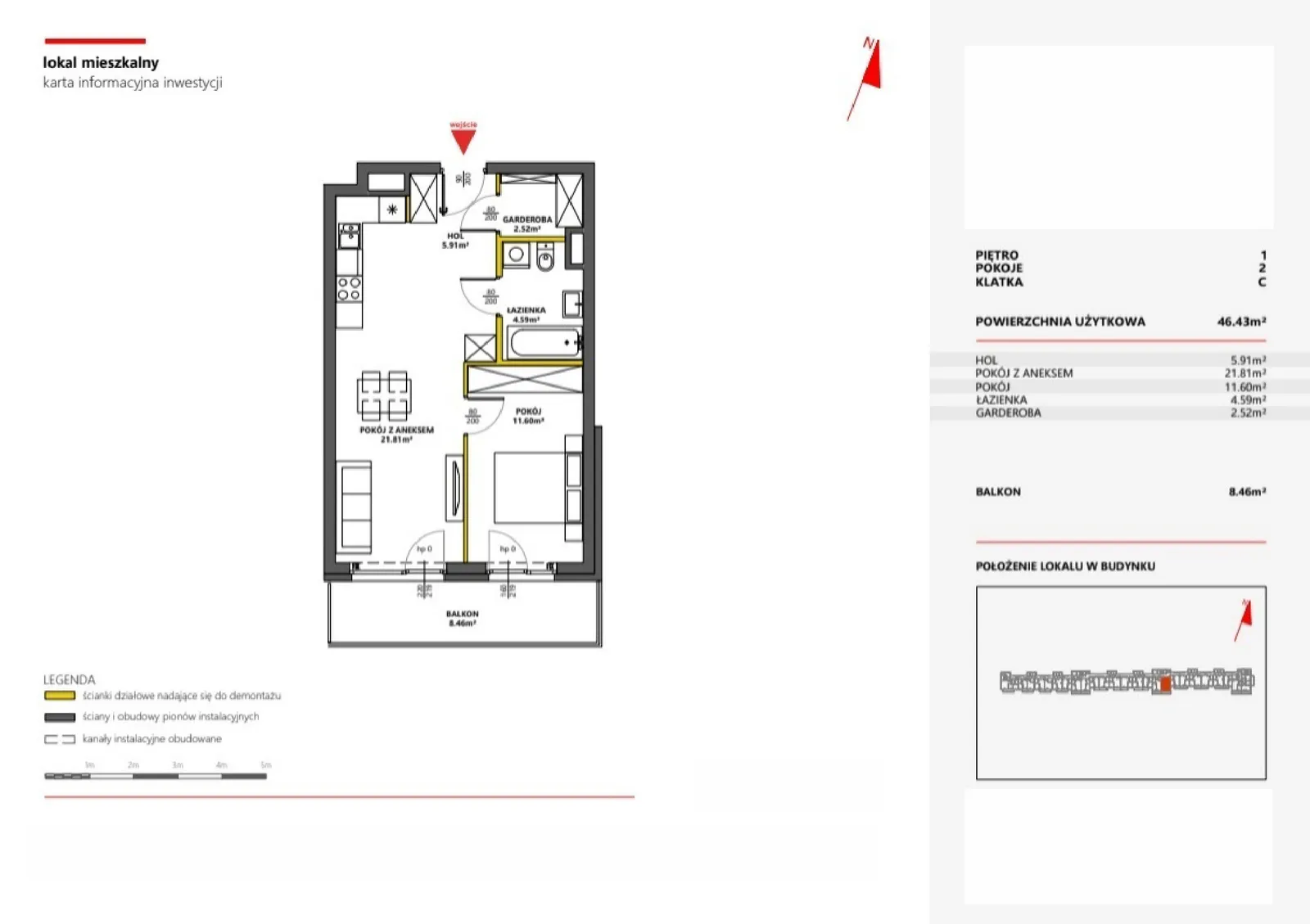 Floor plan: Apartment no. 93