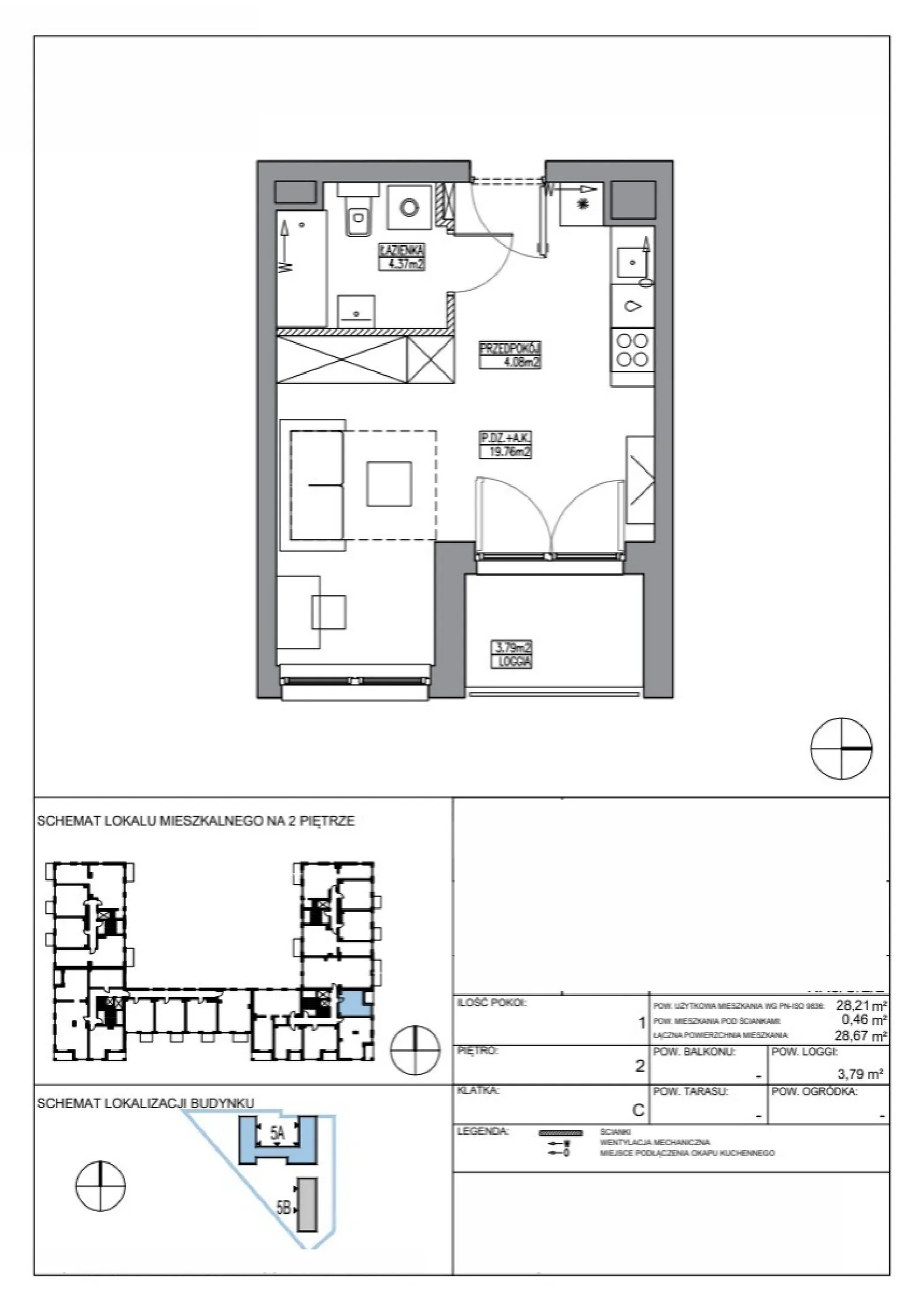 Планування: Квартира № KR5/C/2/2