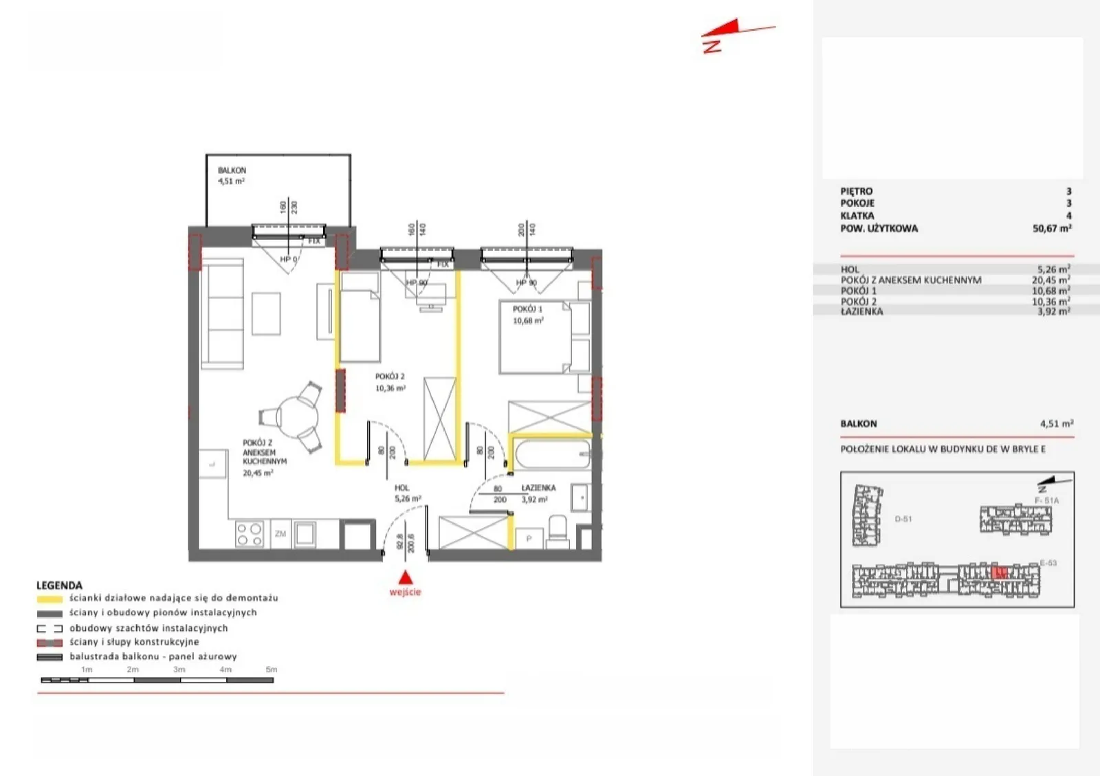 Floor plan: Apartment no. 111