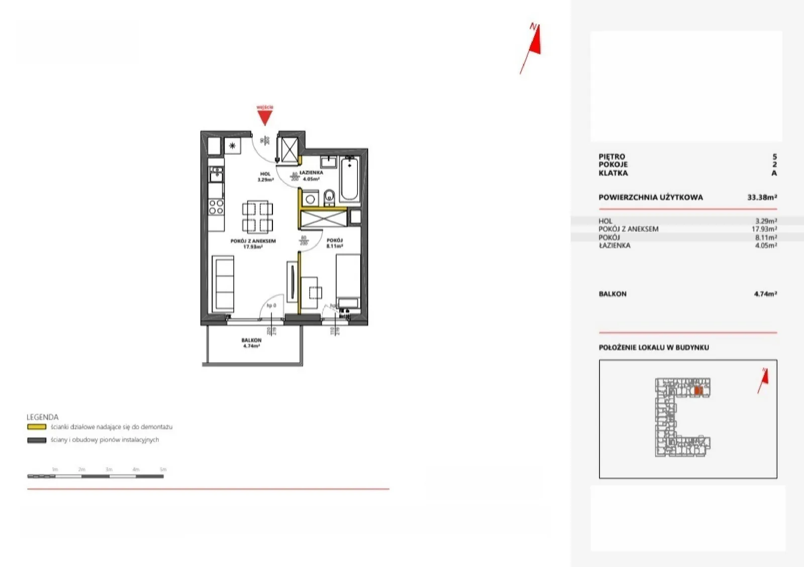 Floor plan: Apartment no. 21