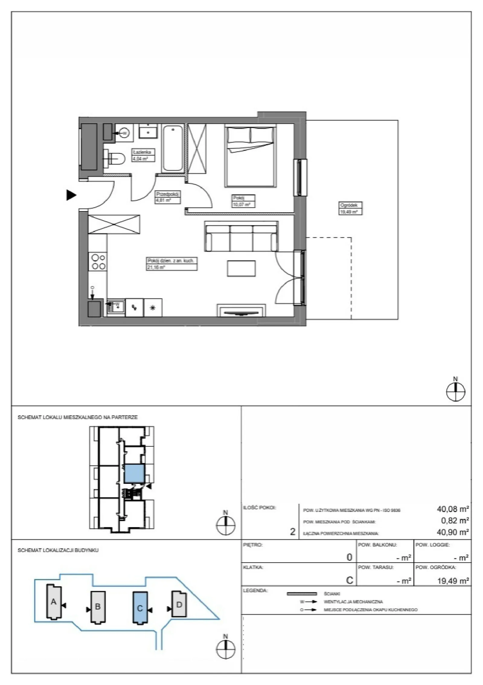 Floor plan: Apartment no. KR8/C/0/7
