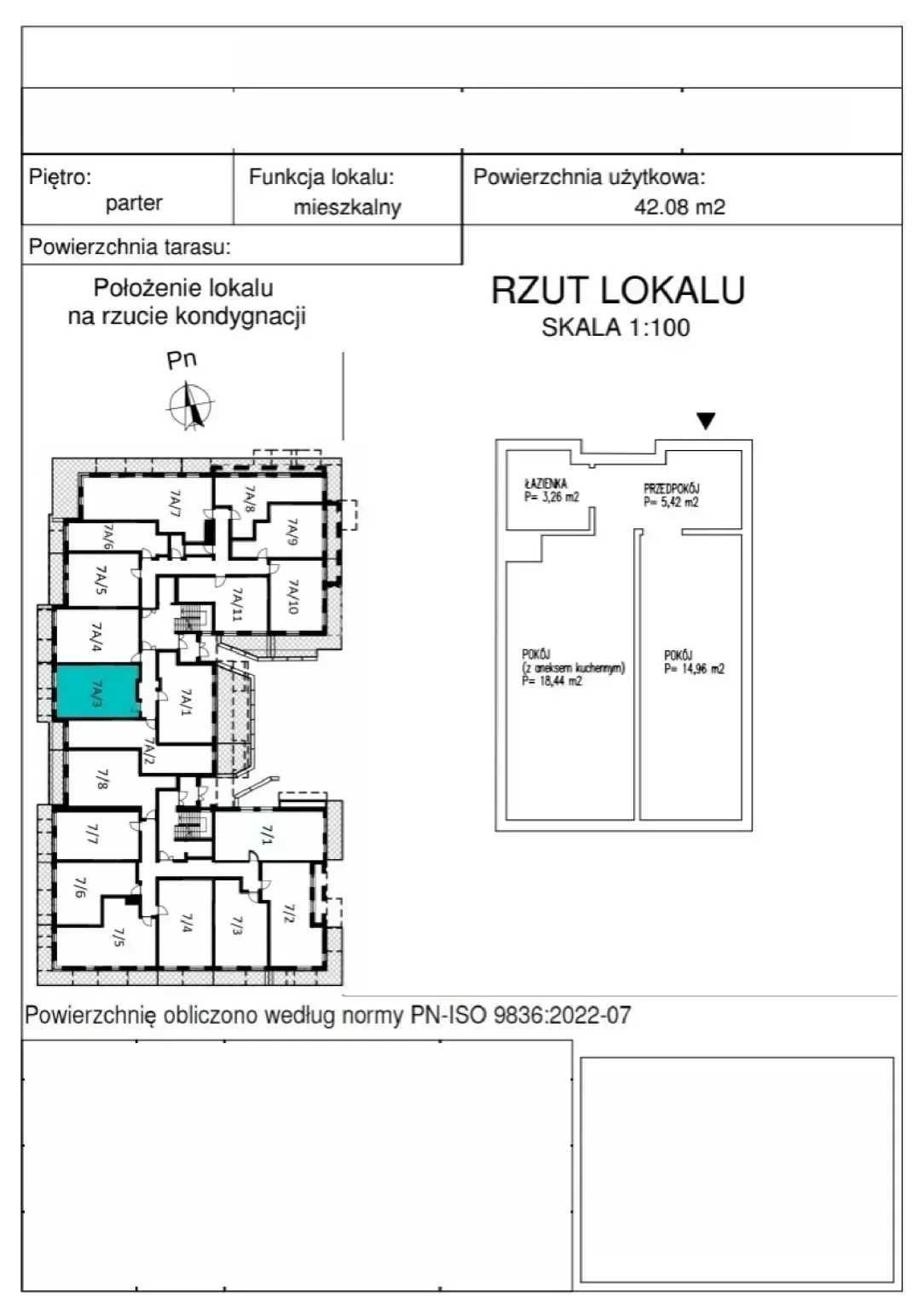 Rzut: Lokal A_0_3, 2 pok.
