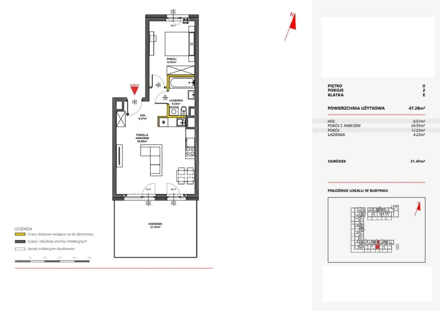 Floor plan: Apartment no. 107