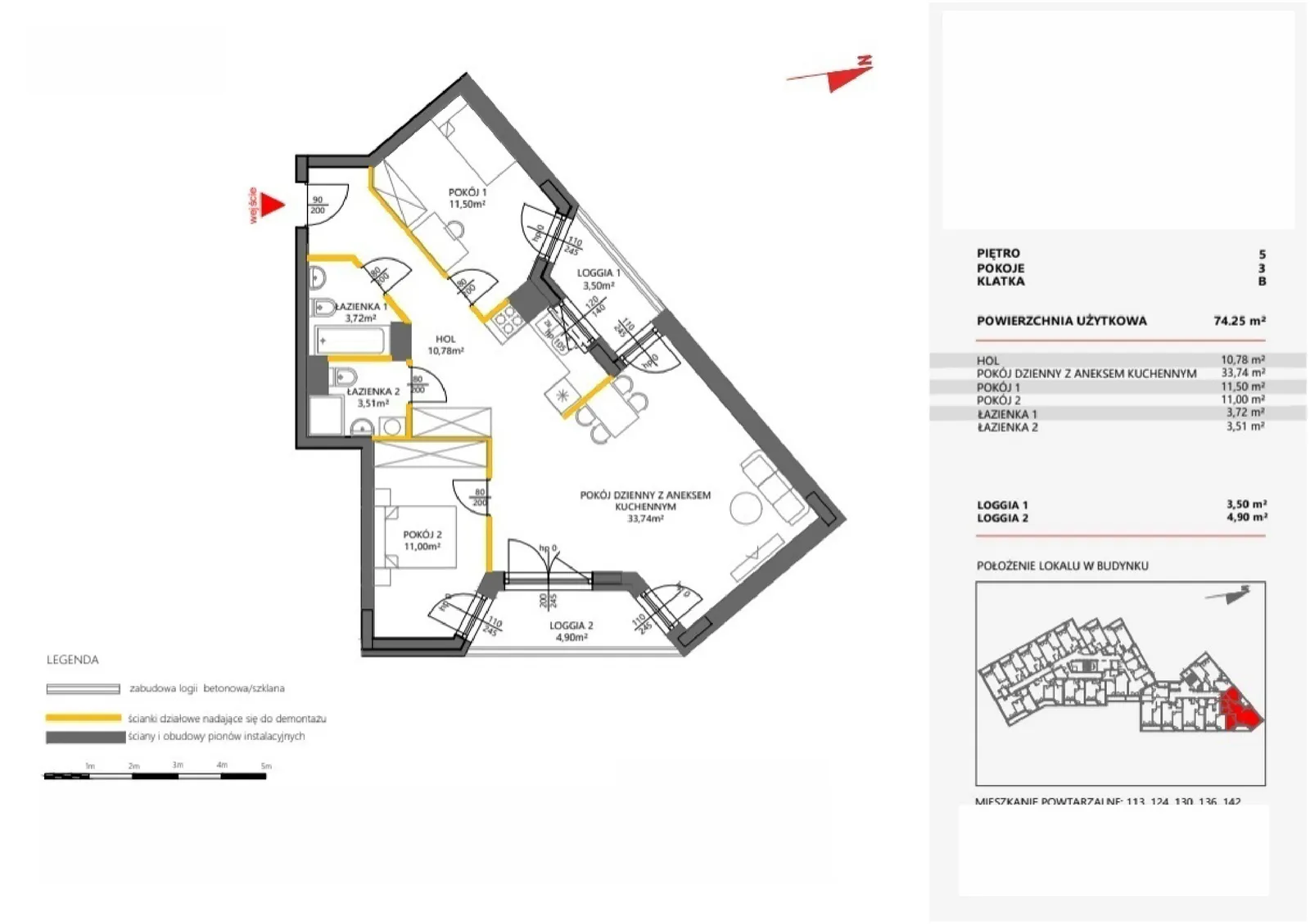 Floor plan: Apartment no. 130