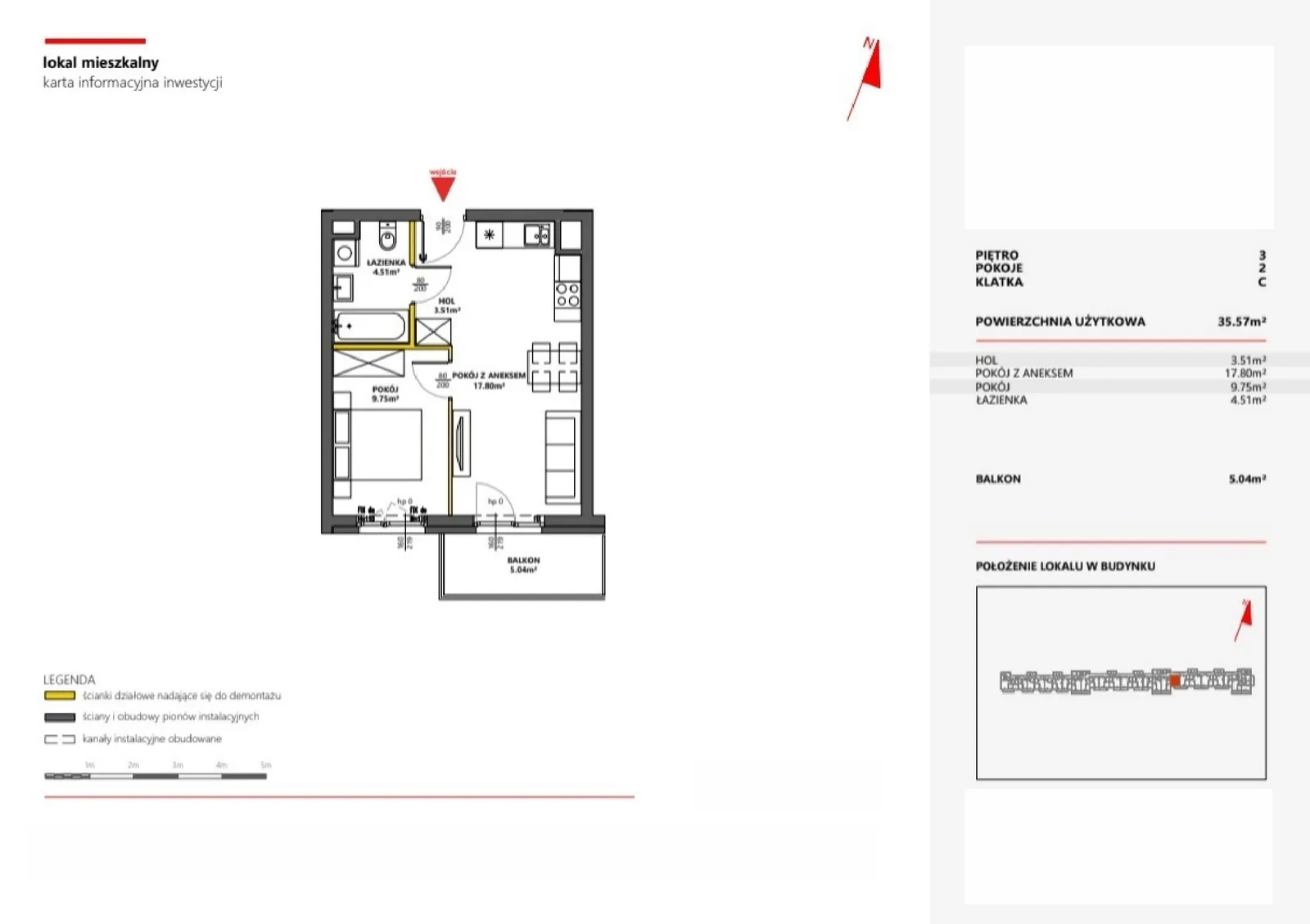 Floor plan: Apartment no. 110