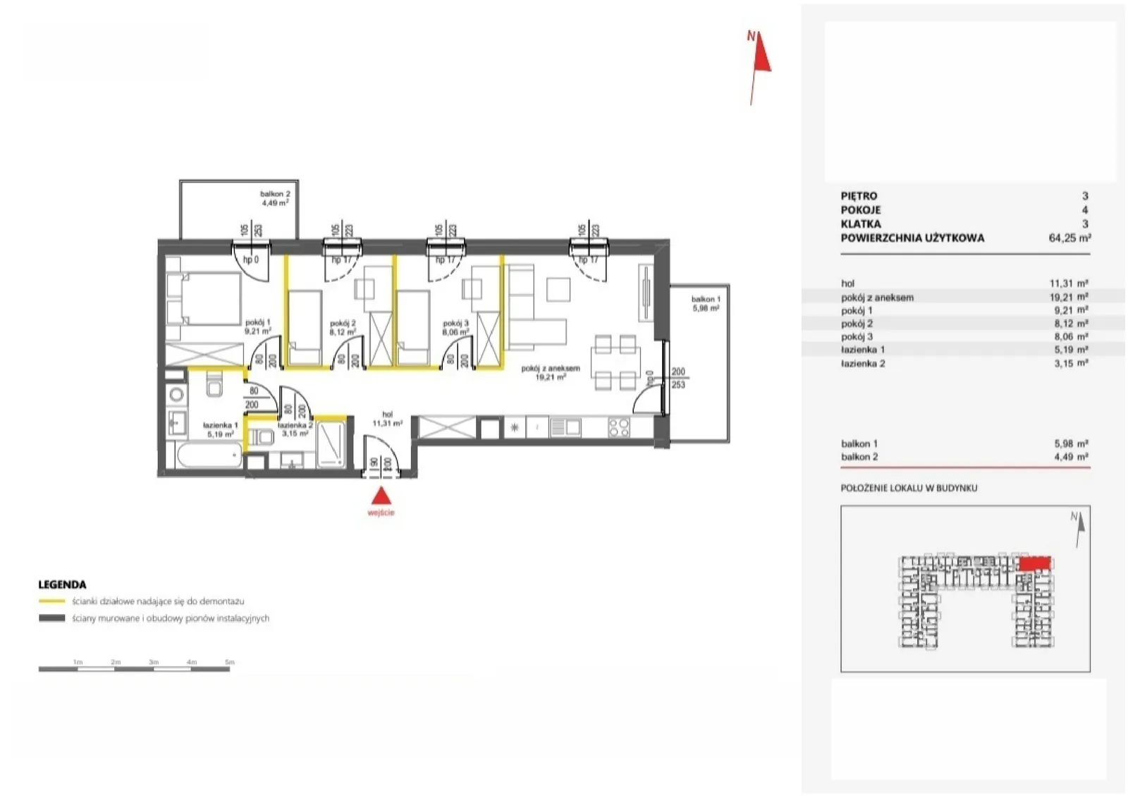 Floor plan: Apartment no. 92