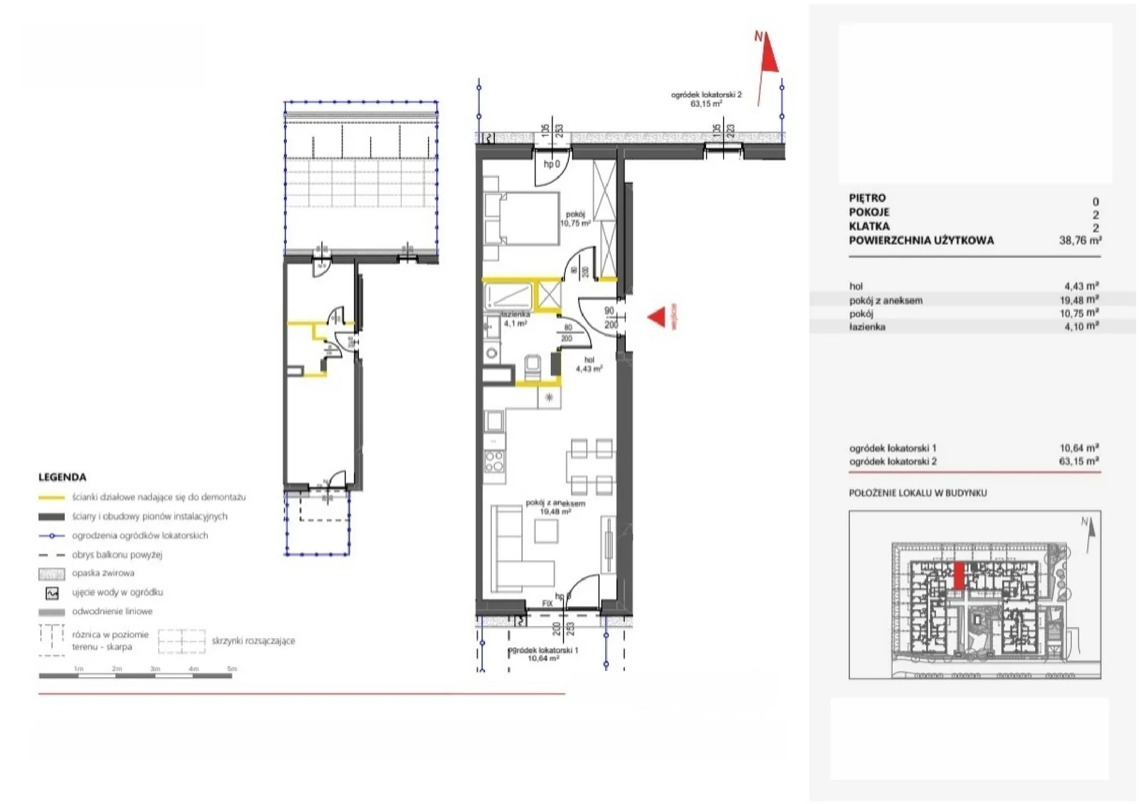 Floor plan: Apartment no. 41