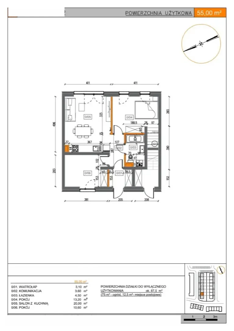 Floor plan: Apartment no. 12