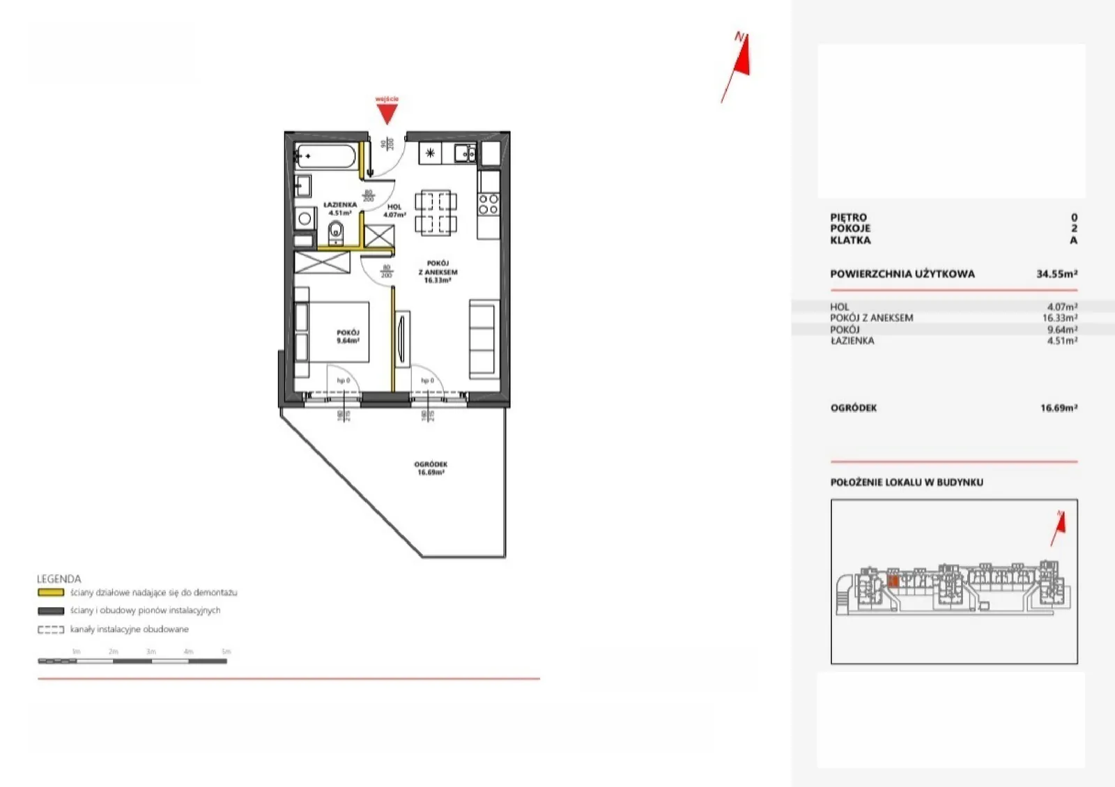 Floor plan: Apartment no. 4