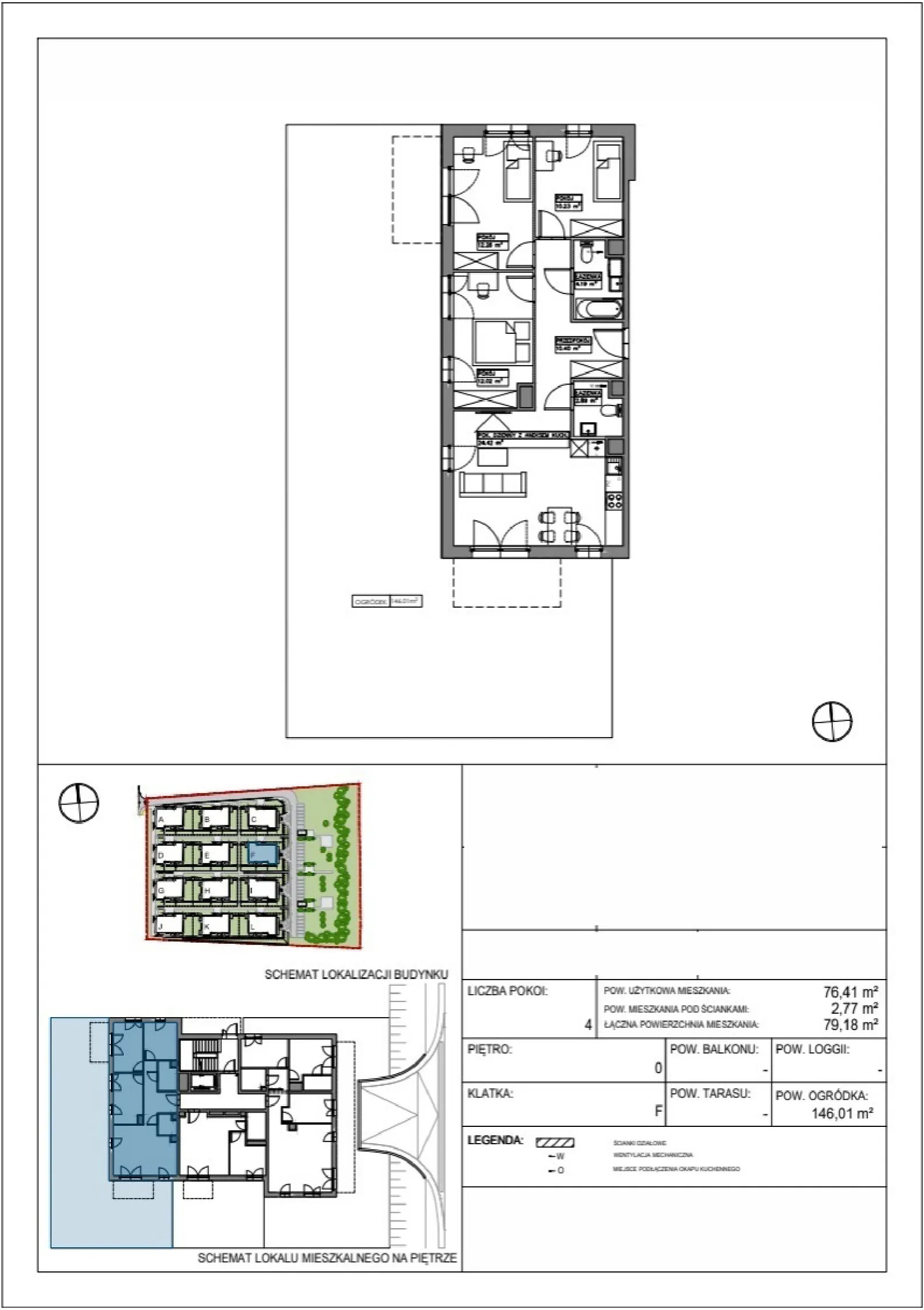 Floor plan: Apartment no. VV/F/0/3