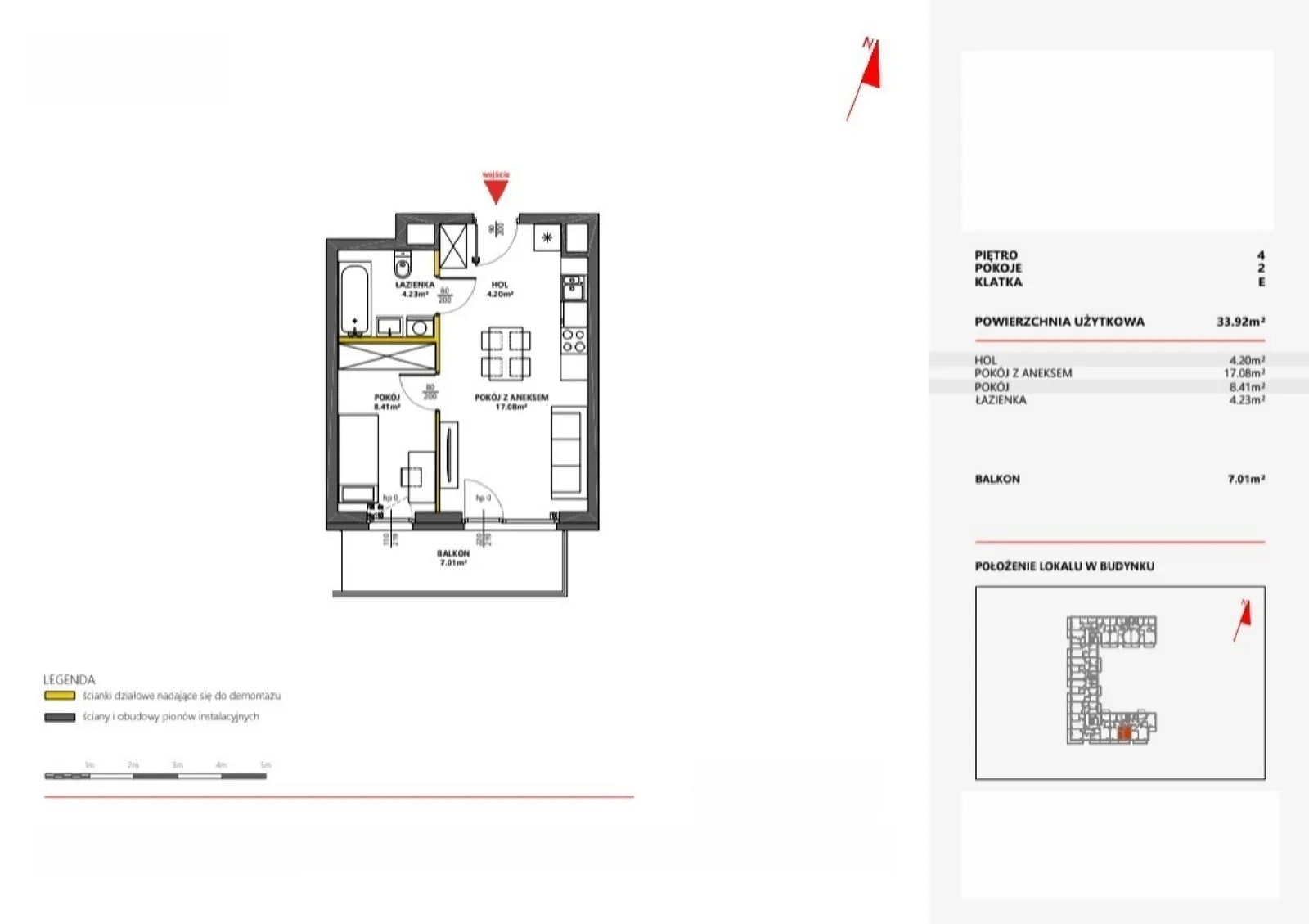 Floor plan: Apartment no. 121