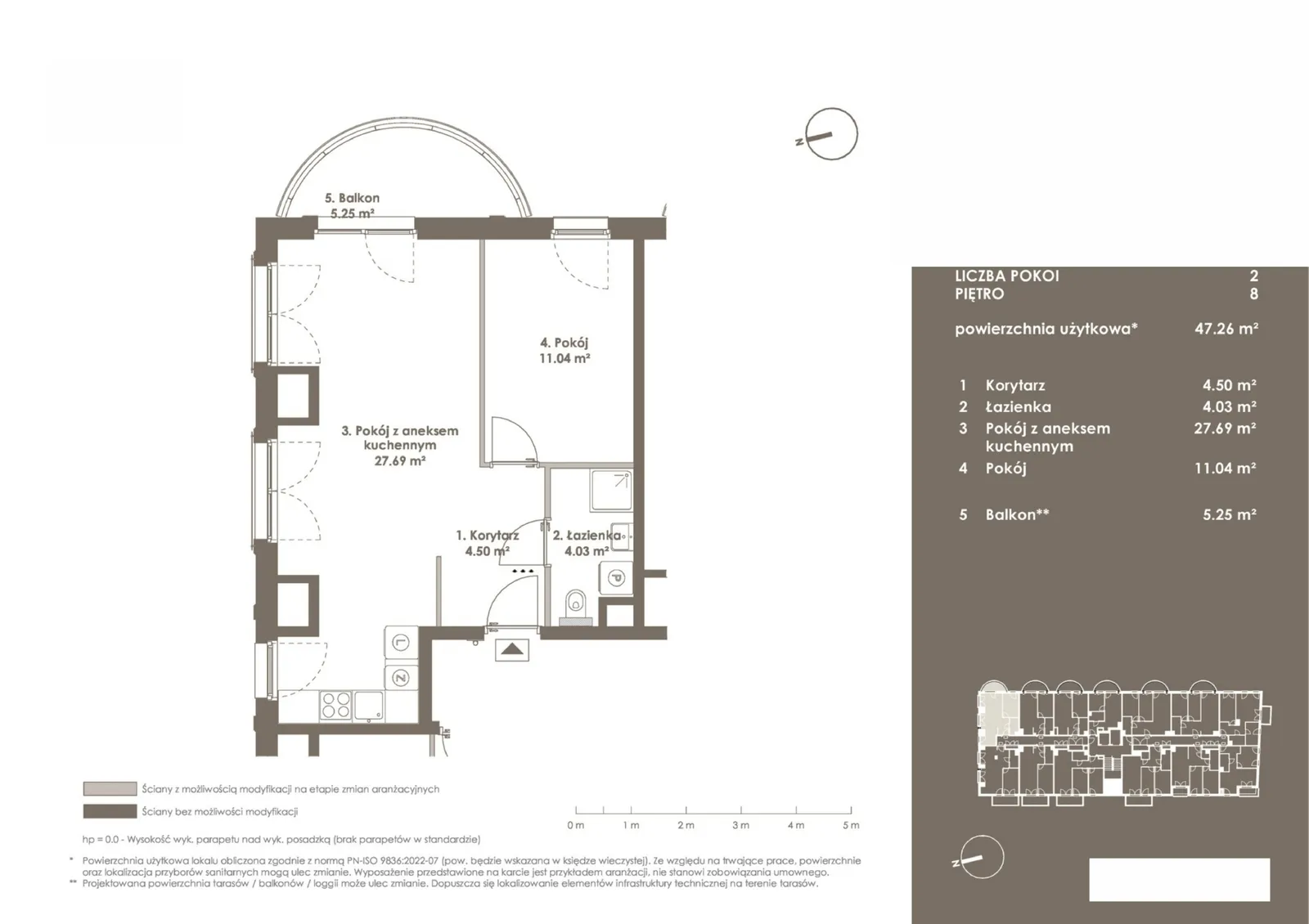 Планировка: Lokal 8.L04 - IH, 2 pok.