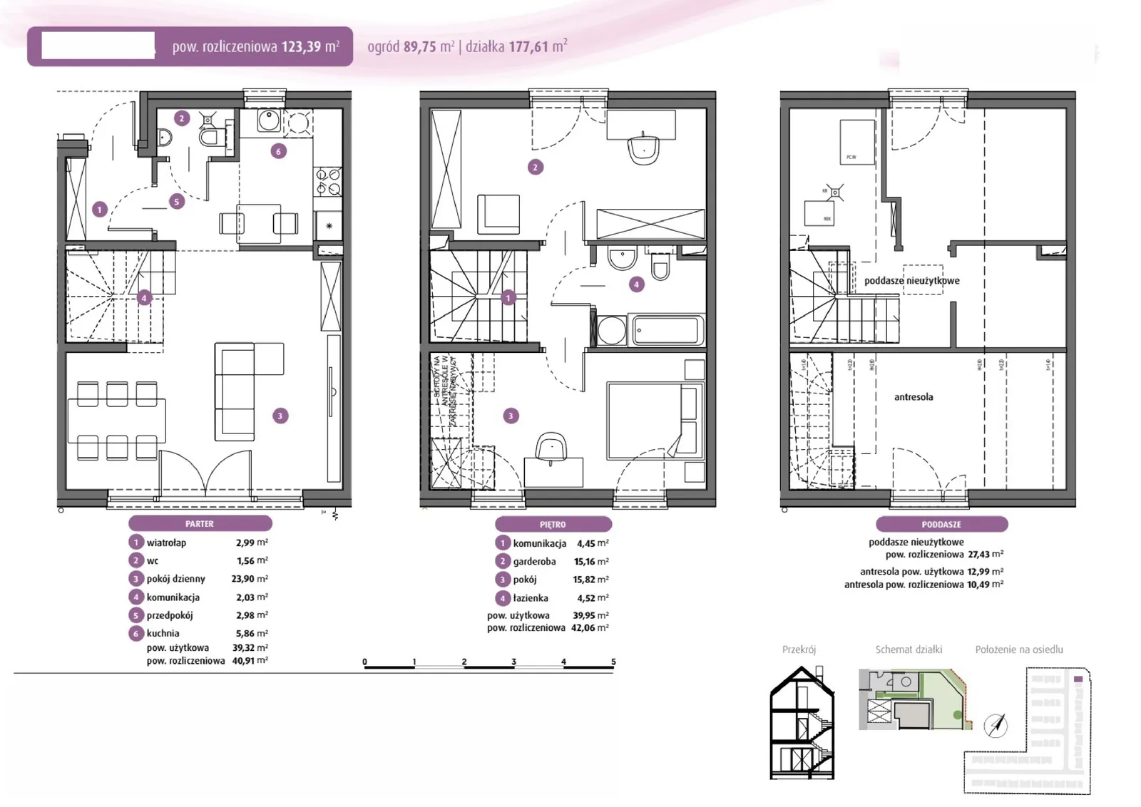 Floor plan: Lokal B2/30/30.a 20M/1, 5 pok.