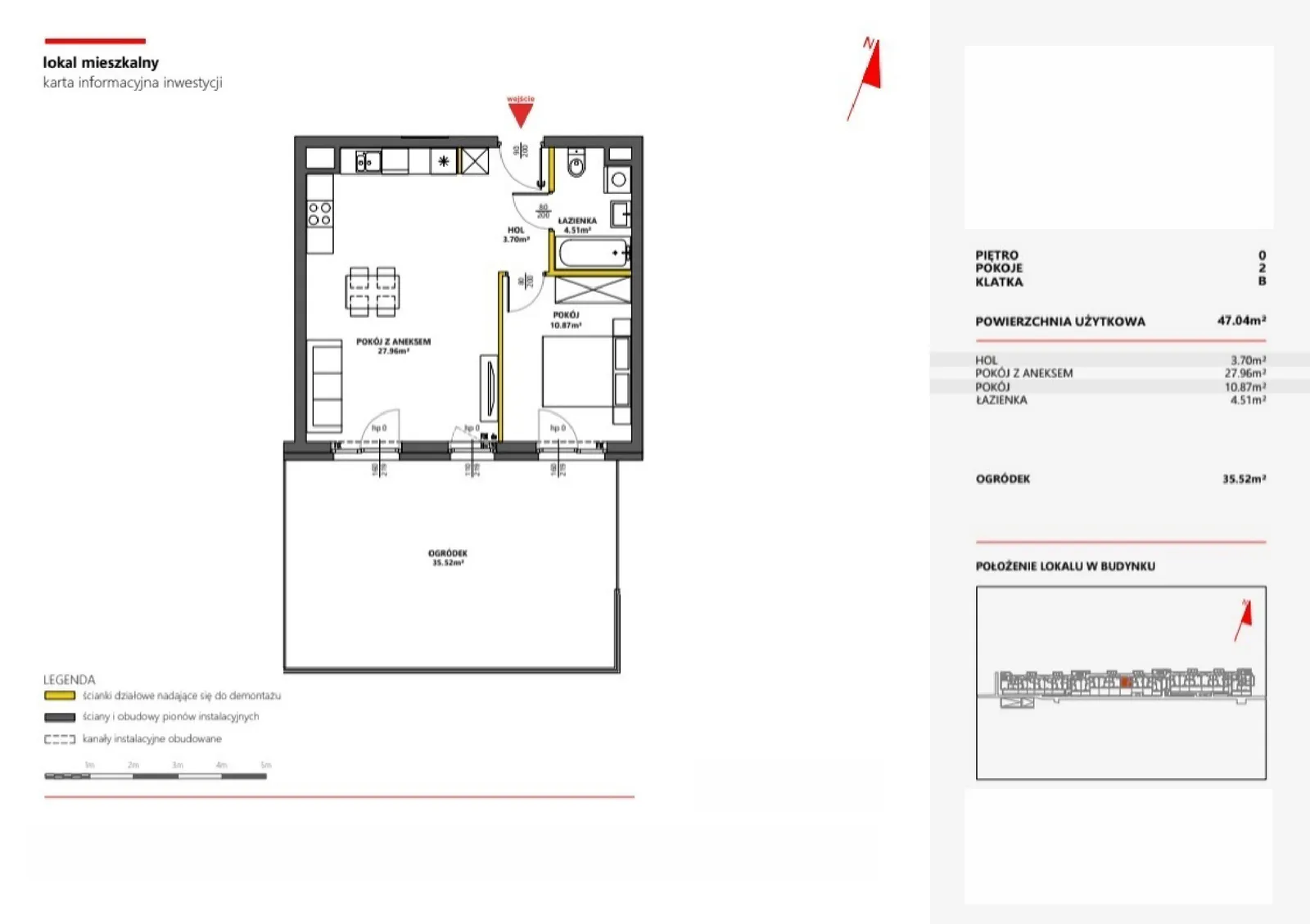 Floor plan: Apartment no. 12