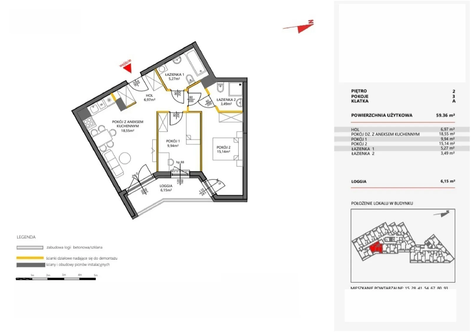 Floor plan: Apartment no. 28
