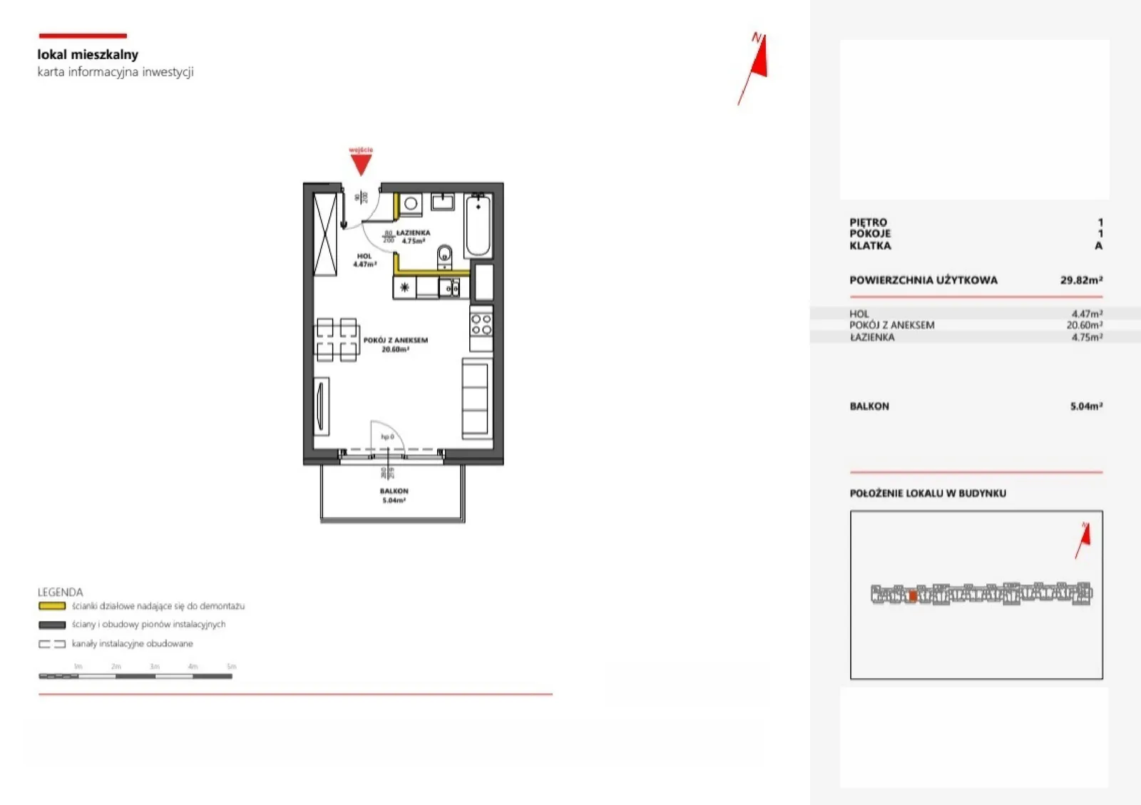 Floor plan: Apartment no. 18