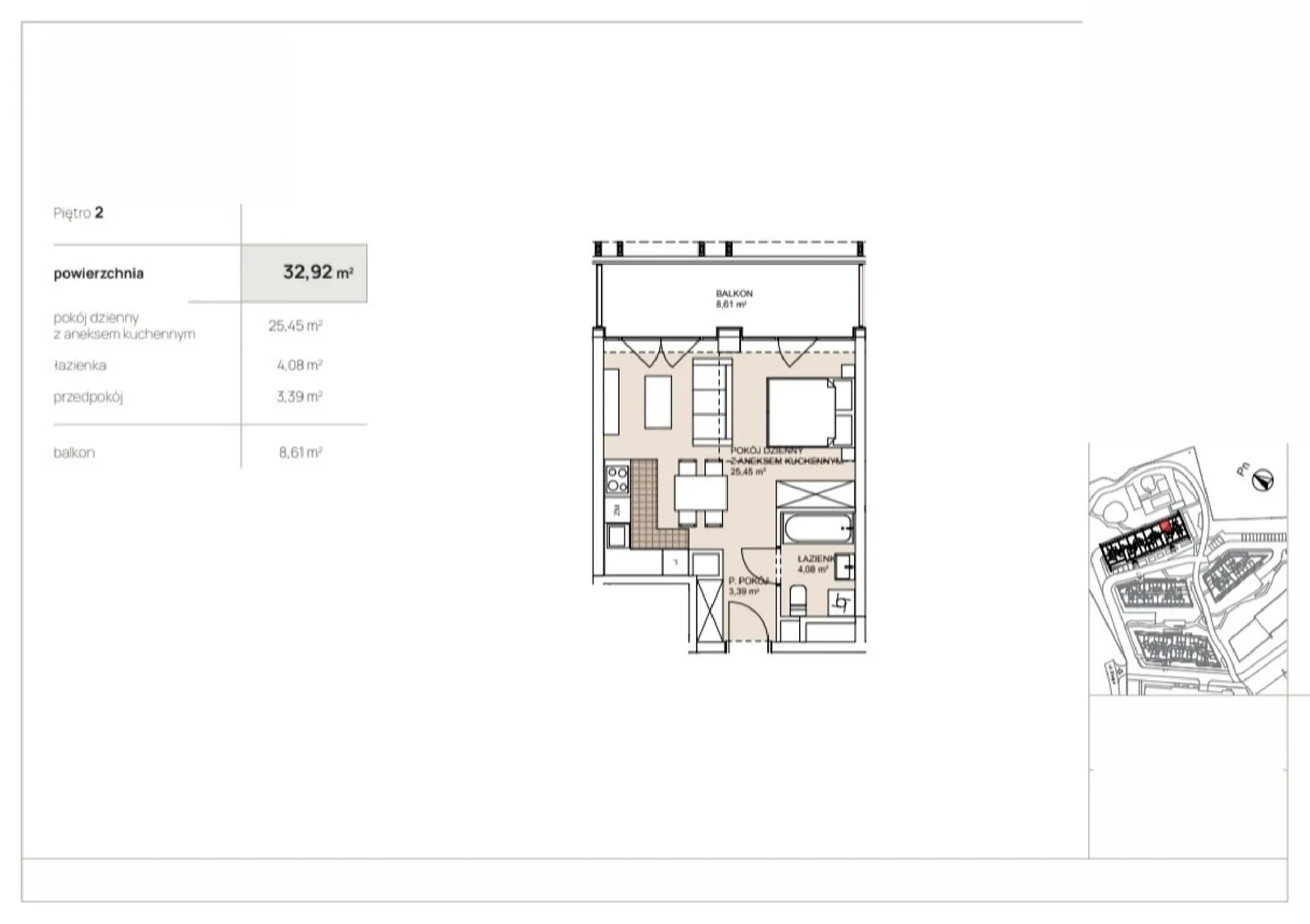 Floor plan: Apartment no. G2-2-11