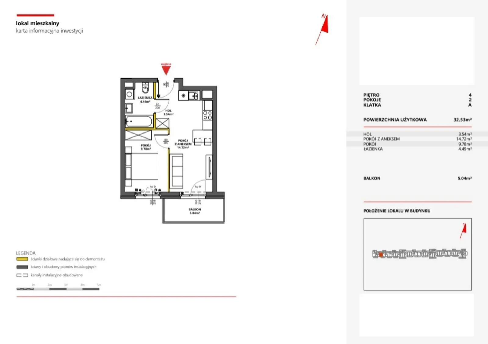 Floor plan: Apartment no. 57