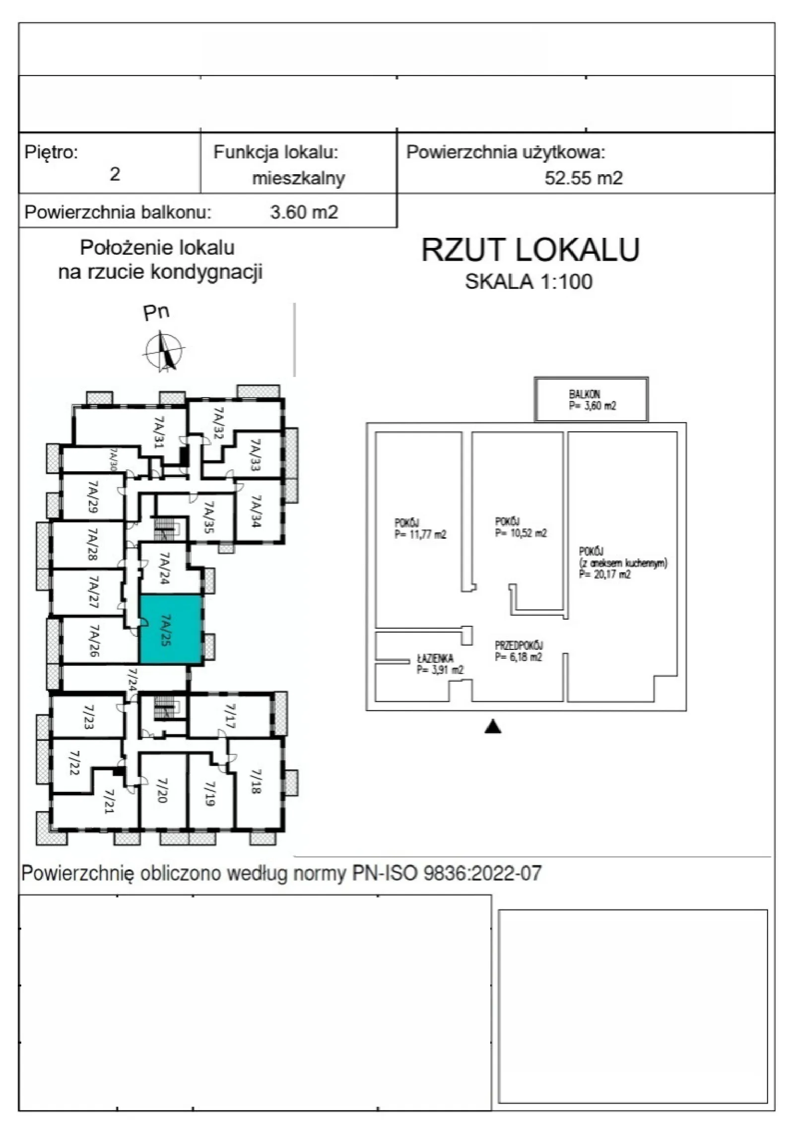 Floor plan: Apartment no. A_2_25