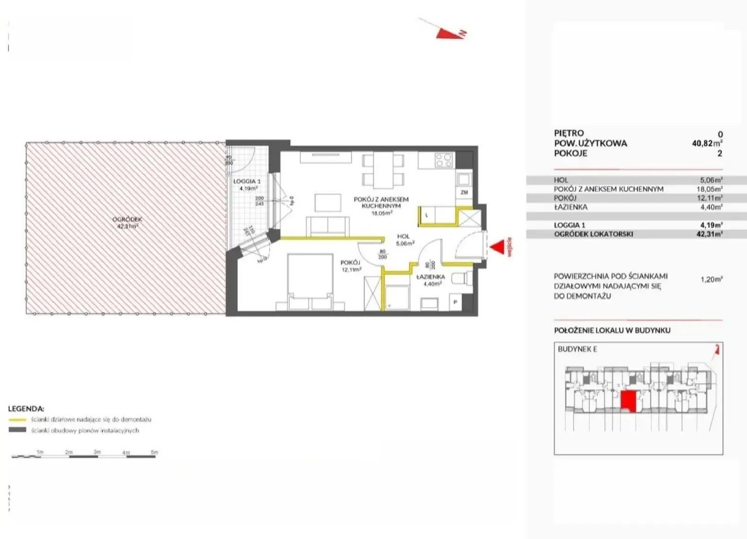 Floor plan: Apartment no. 212
