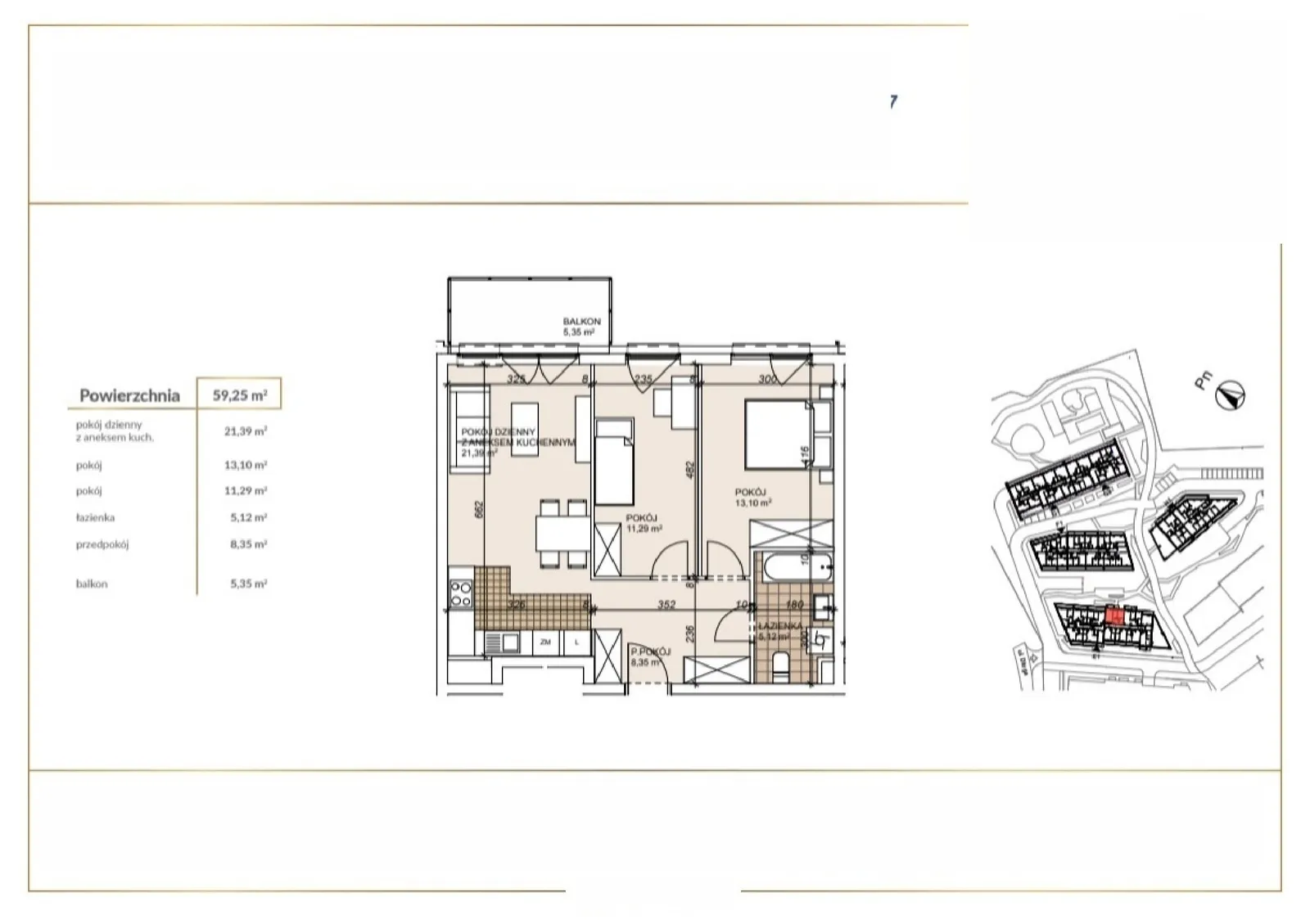 Floor plan: Apartment no. E1-1-17