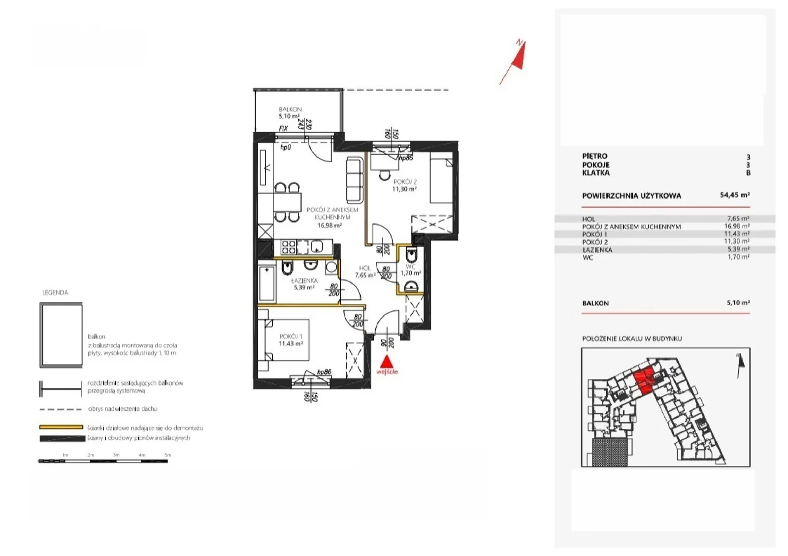 Floor plan: Apartment no. 38