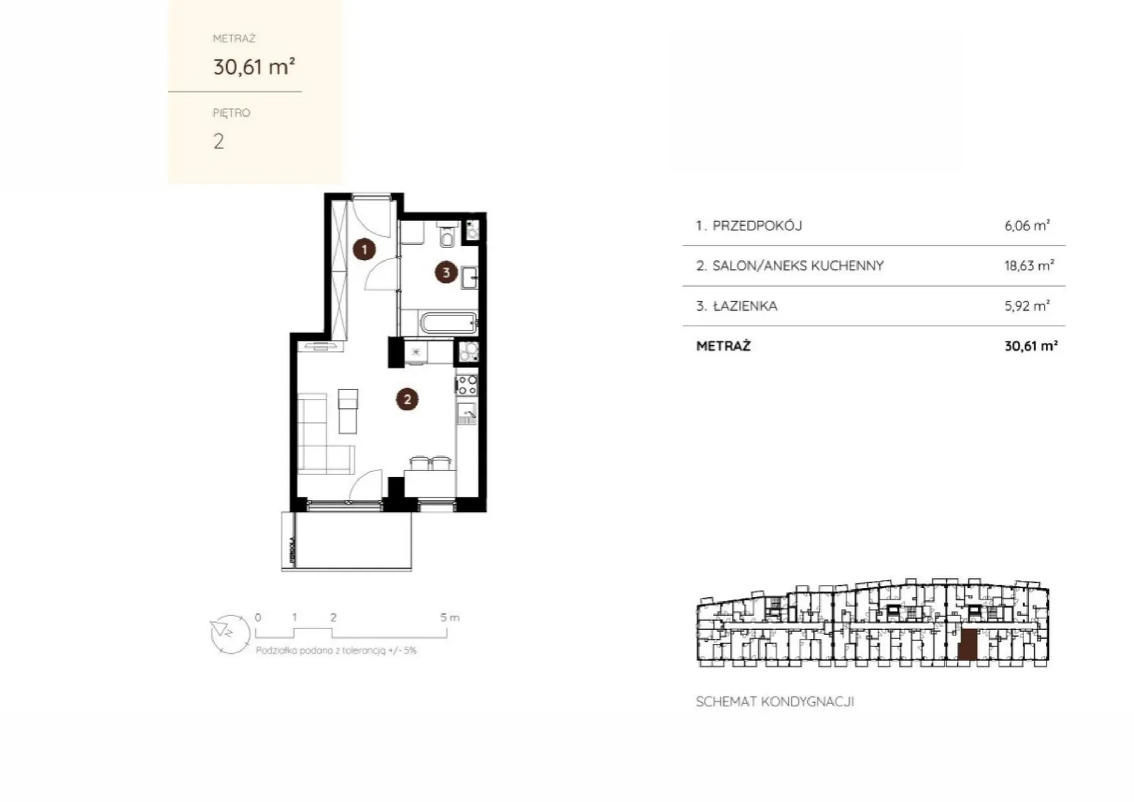 Floor plan: Apartment no. 3.A.2.07