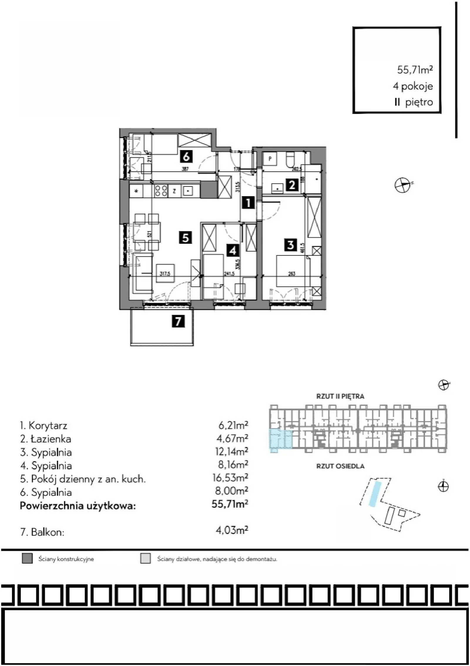 Floor plan: Apartment no. A1/2/4