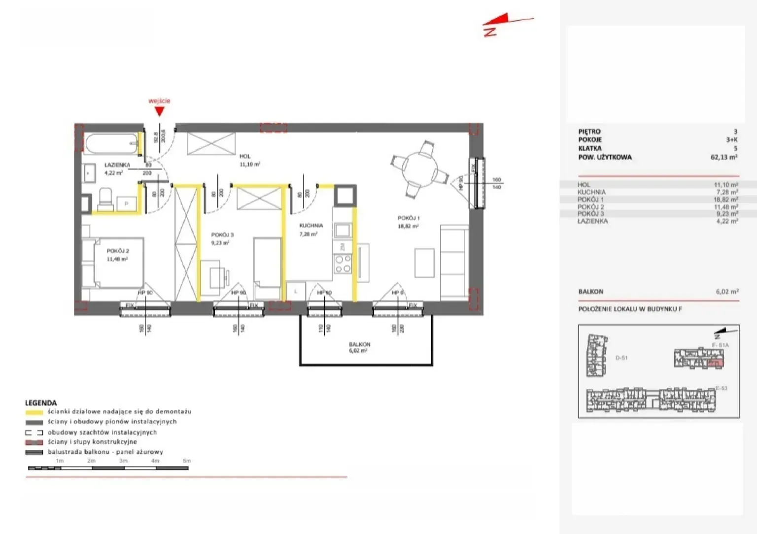 Floor plan: Apartment no. 144