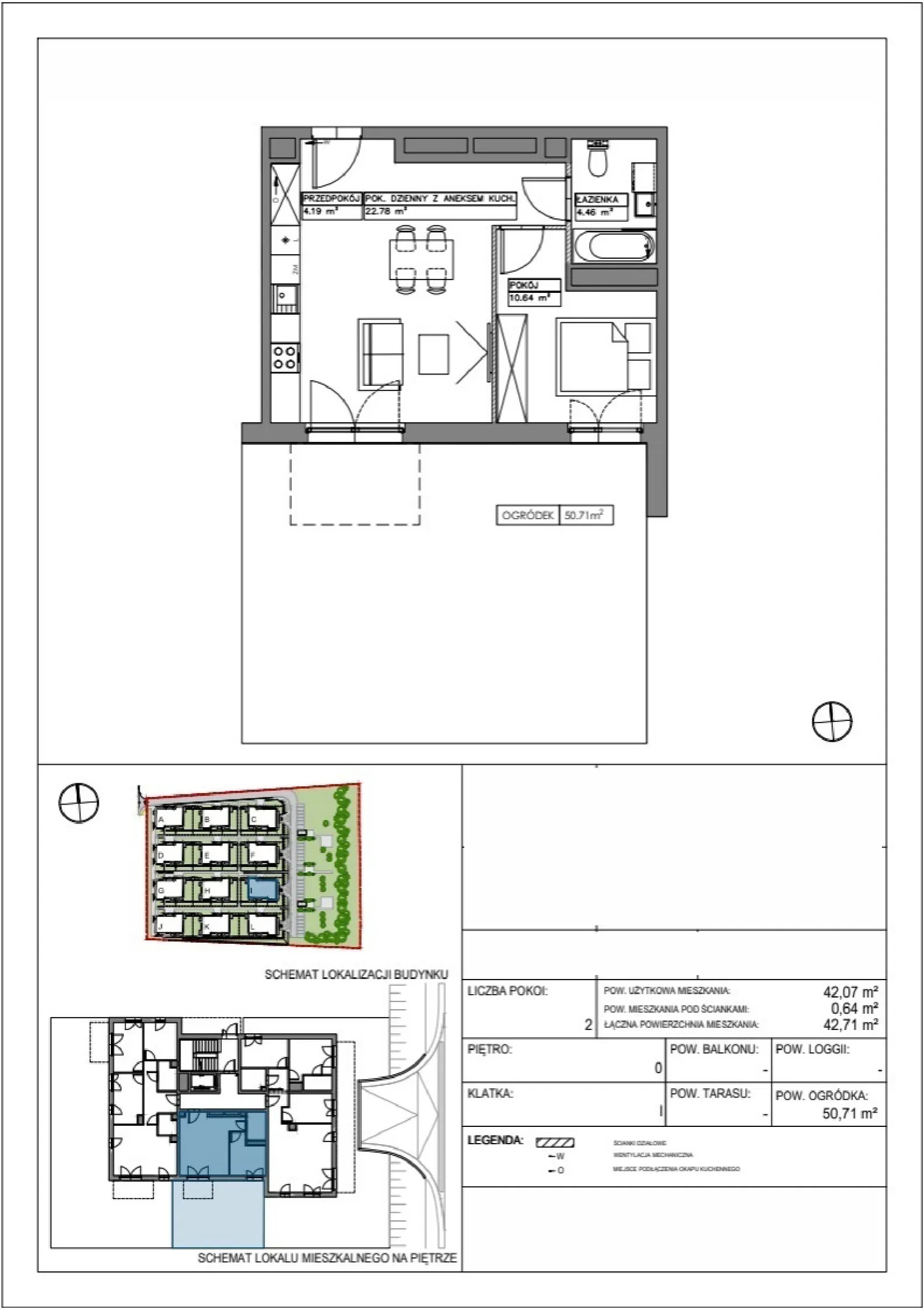 Floor plan: Apartment no. VV/I/0/2