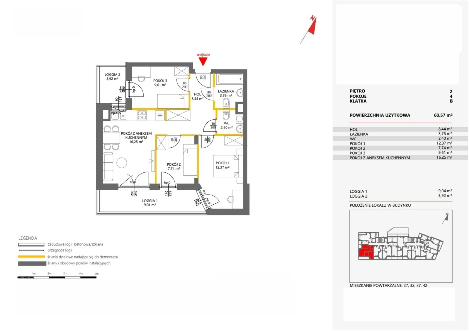 Floor plan: Apartment no. 32