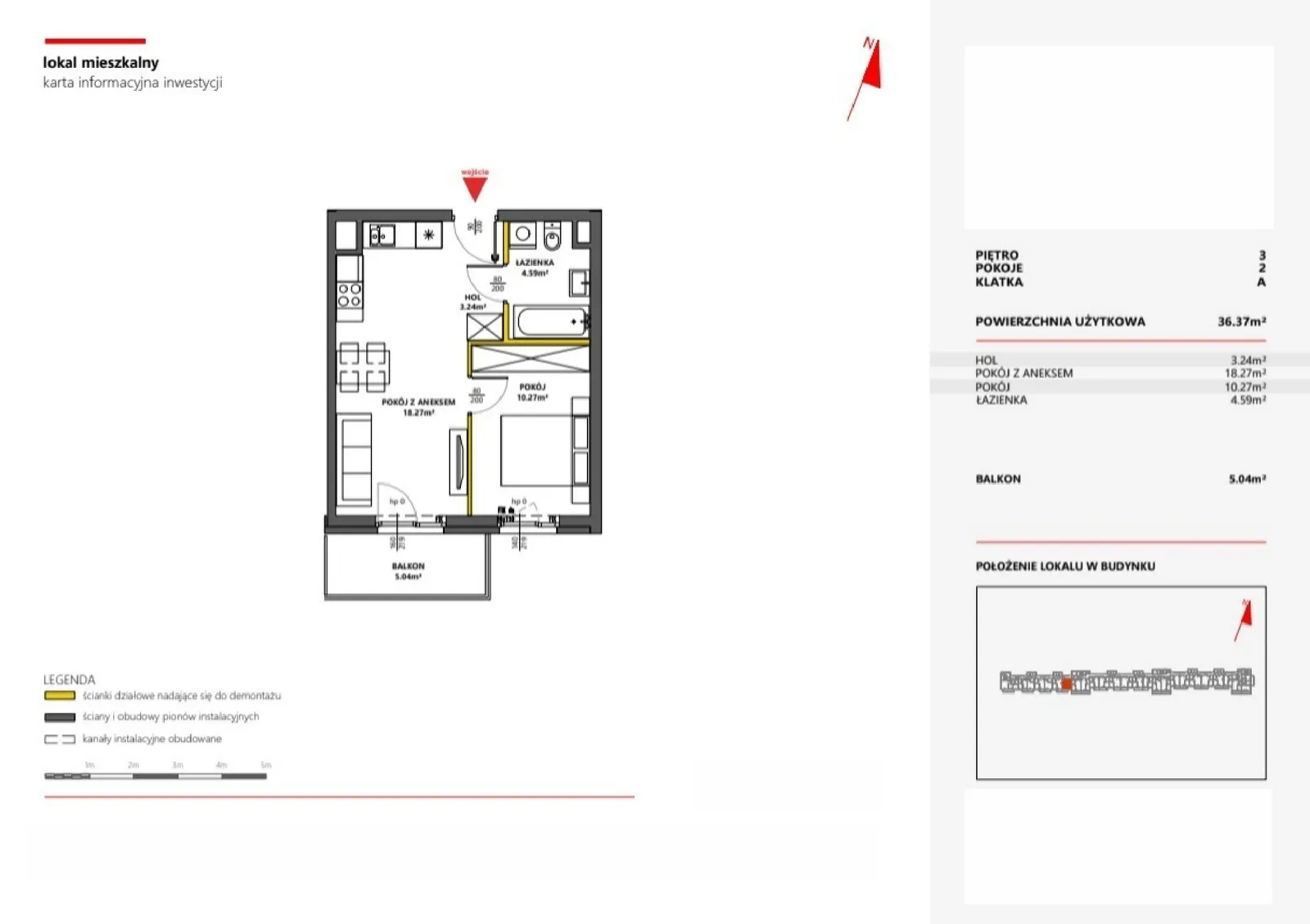 Floor plan: Apartment no. 48