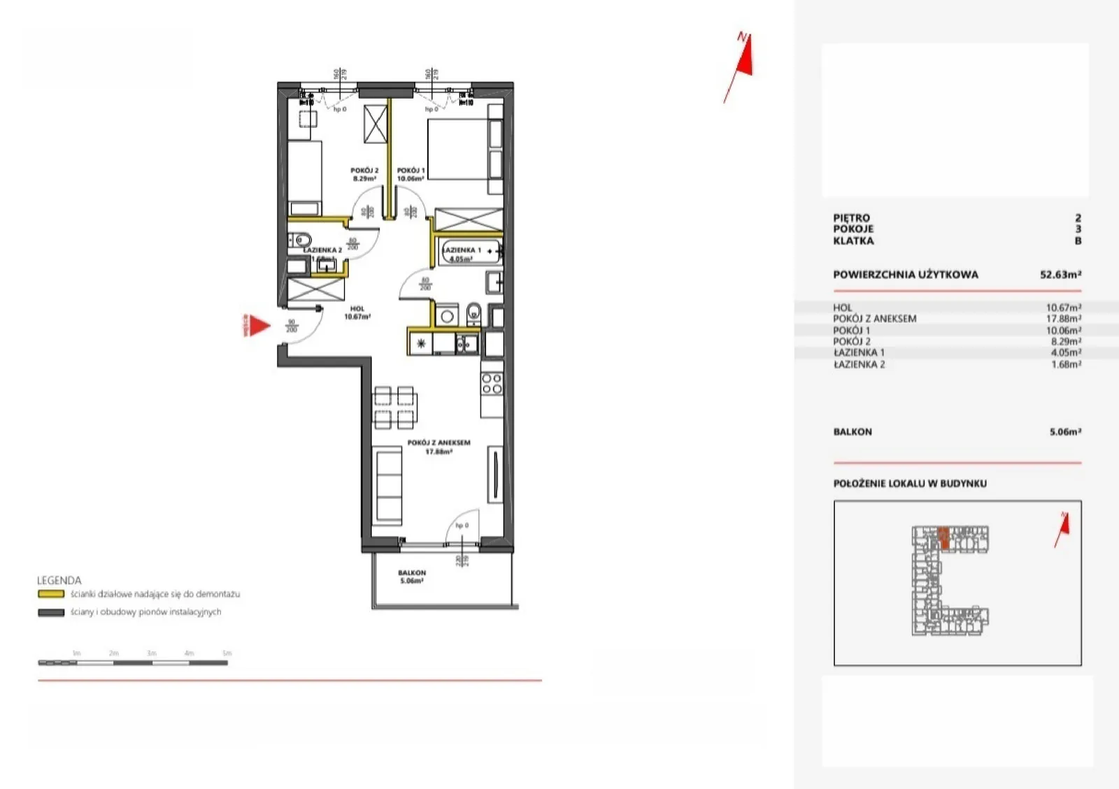 Floor plan: Apartment no. 34
