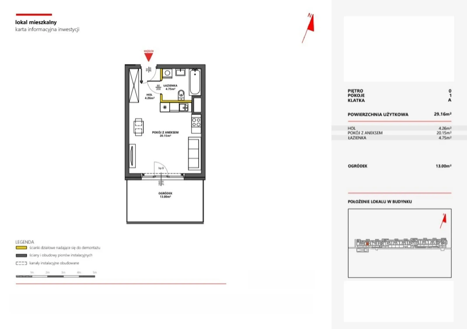 Floor plan: Apartment no. 3