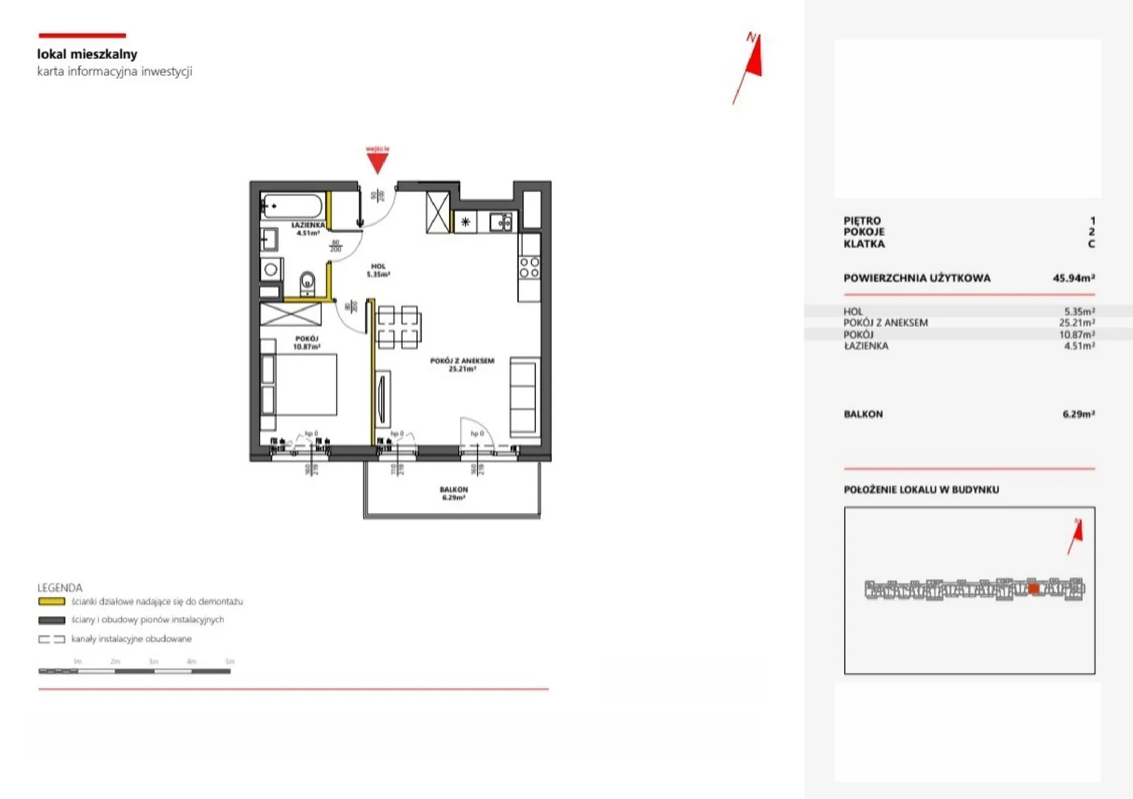 Floor plan: Apartment no. 96