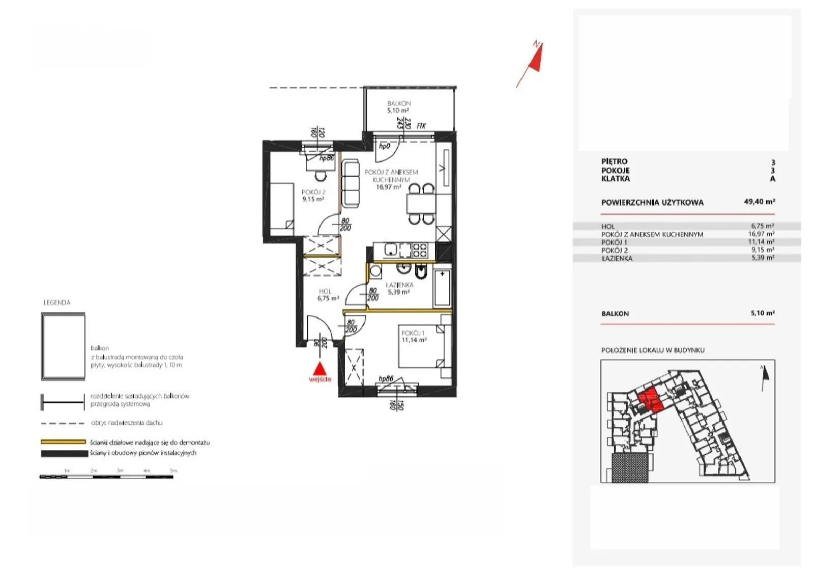 Floor plan: Apartment no. 18
